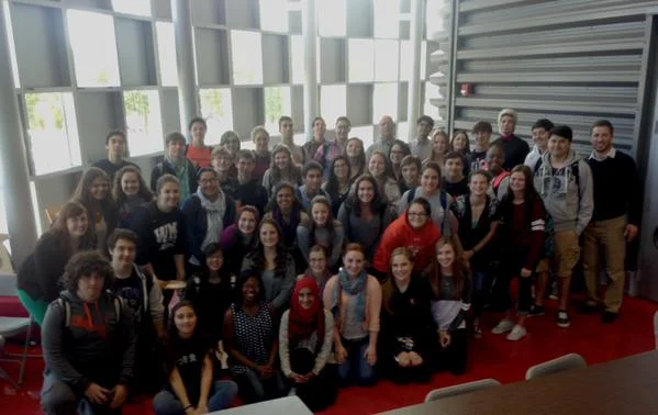 Can you spot Voice of Witness Education Programs Director, Cliff Mayotte, on one of his many visits to Stagg High School? We cannot thank Cliff, Claire Kiefer, and Audrey Petty from Voice of Witness enough for their continued guidance and support in this journey--they have truly become part of our Stagg family.
