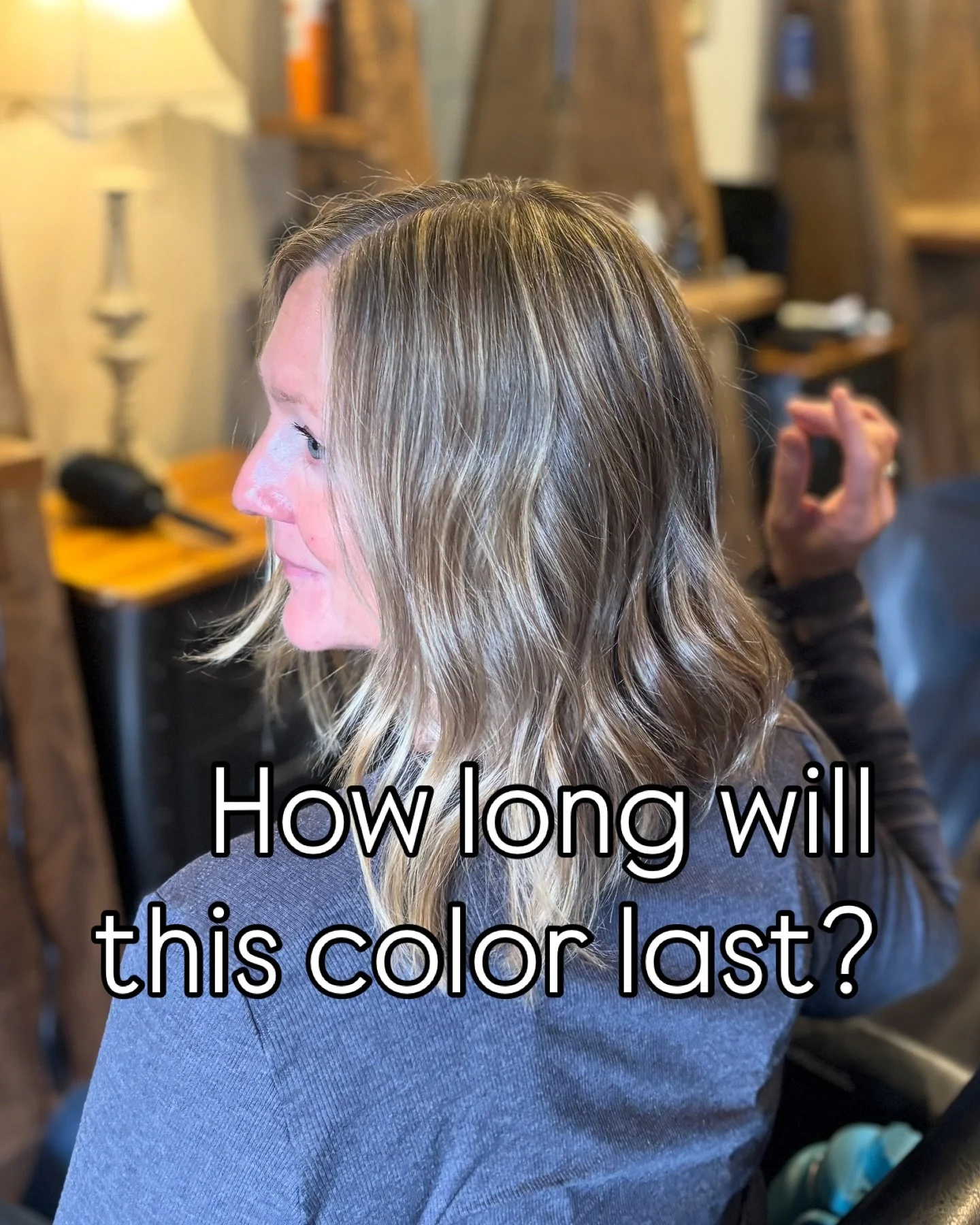 How do I make highlights last 3-6 months? It&rsquo;s all about the blend. 

I look at your natural color and grey pattern and place highlights in a pattern that complements what you already have. 

It looks natural and grows out seamlessly. The resul
