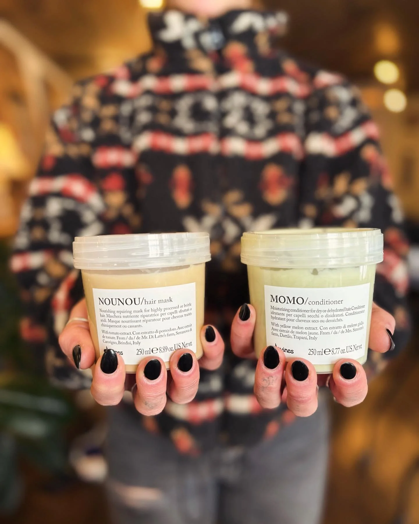 Hydrate your hair with our favorite @davinesofficial products✨

MOMO/ conditioner: for dry or dehydrated hair, leaves the hair soft and silky

NOUNOU/ hair mask: repairing for bleached/ processed hair, restoring hydration and body 

OI ALL IN ONE MIL