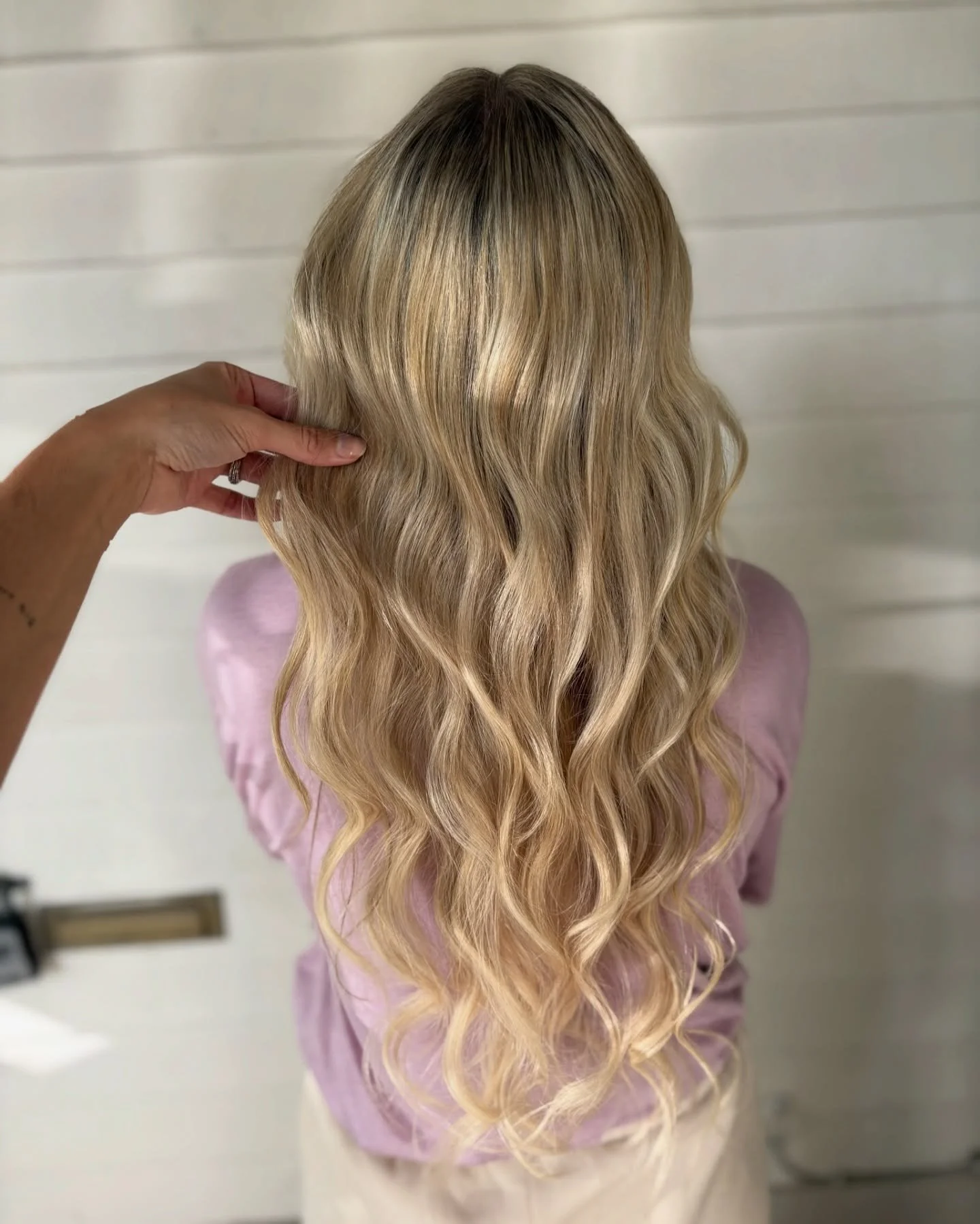 Full head of K-tip extensions 💕