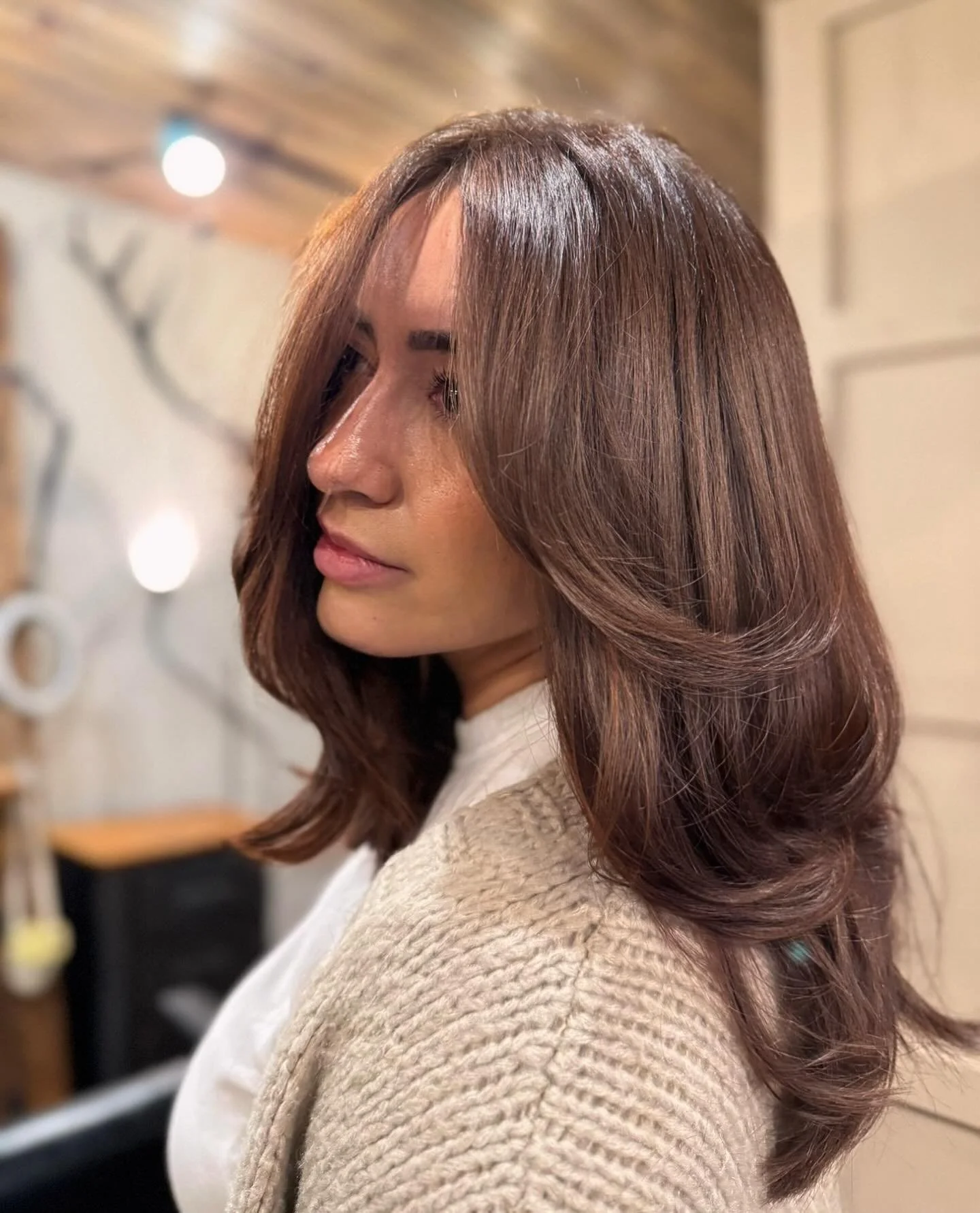 ✂️Soft layers and a smoothing treatment to revive her shine
 
🌿Healthy, bouncy, and effortlessly elegant!
#breckenridge #hairstylist #layers #elegant #explorepage✨ #summitcounty #colorado
