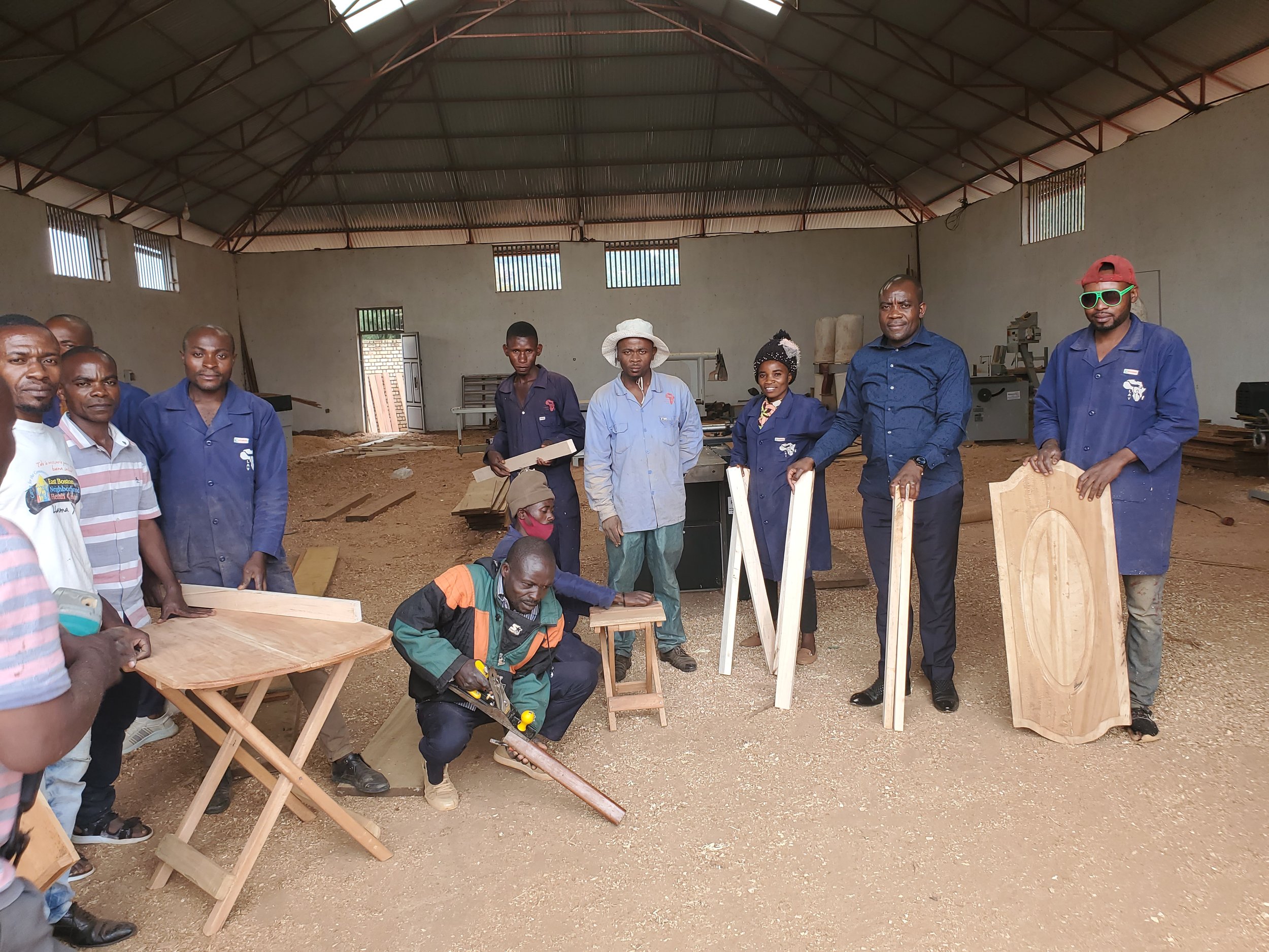  Carpentry Workshop Trainees 