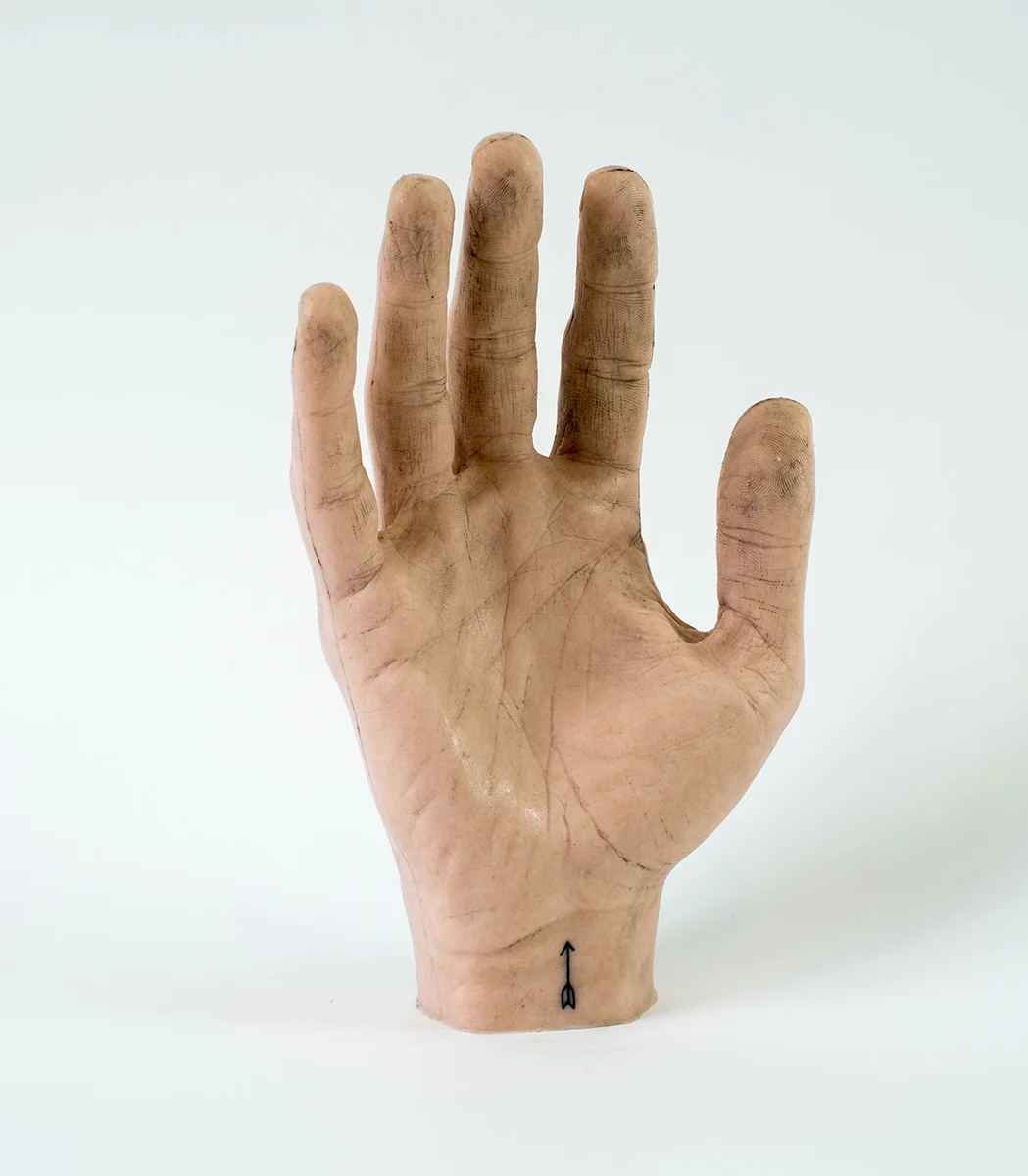 Tattooed hand