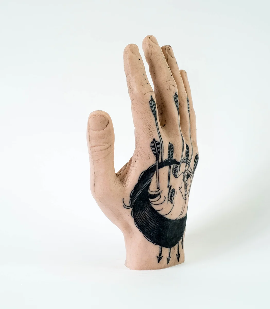 Tattooed hand