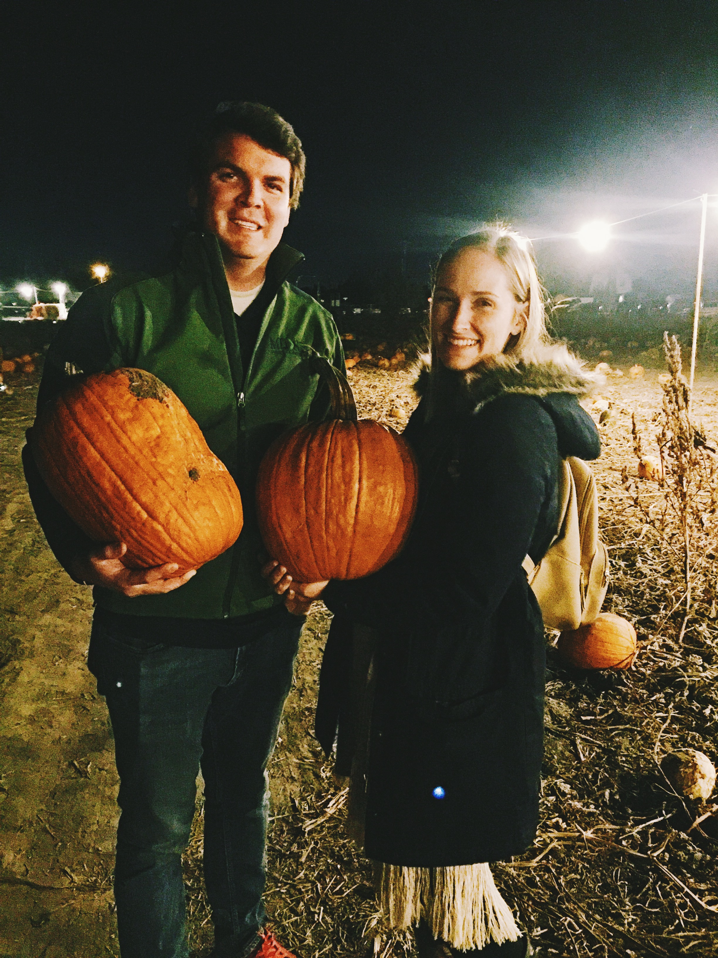 picked pumpkins with Noelle & Kelly...