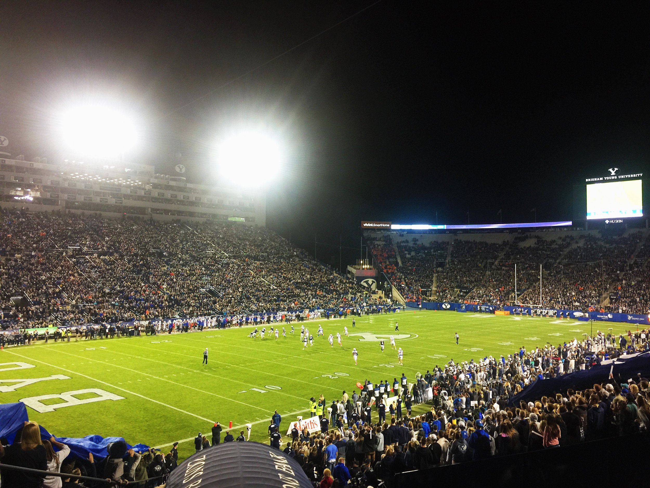 witnessed a BYU football game...