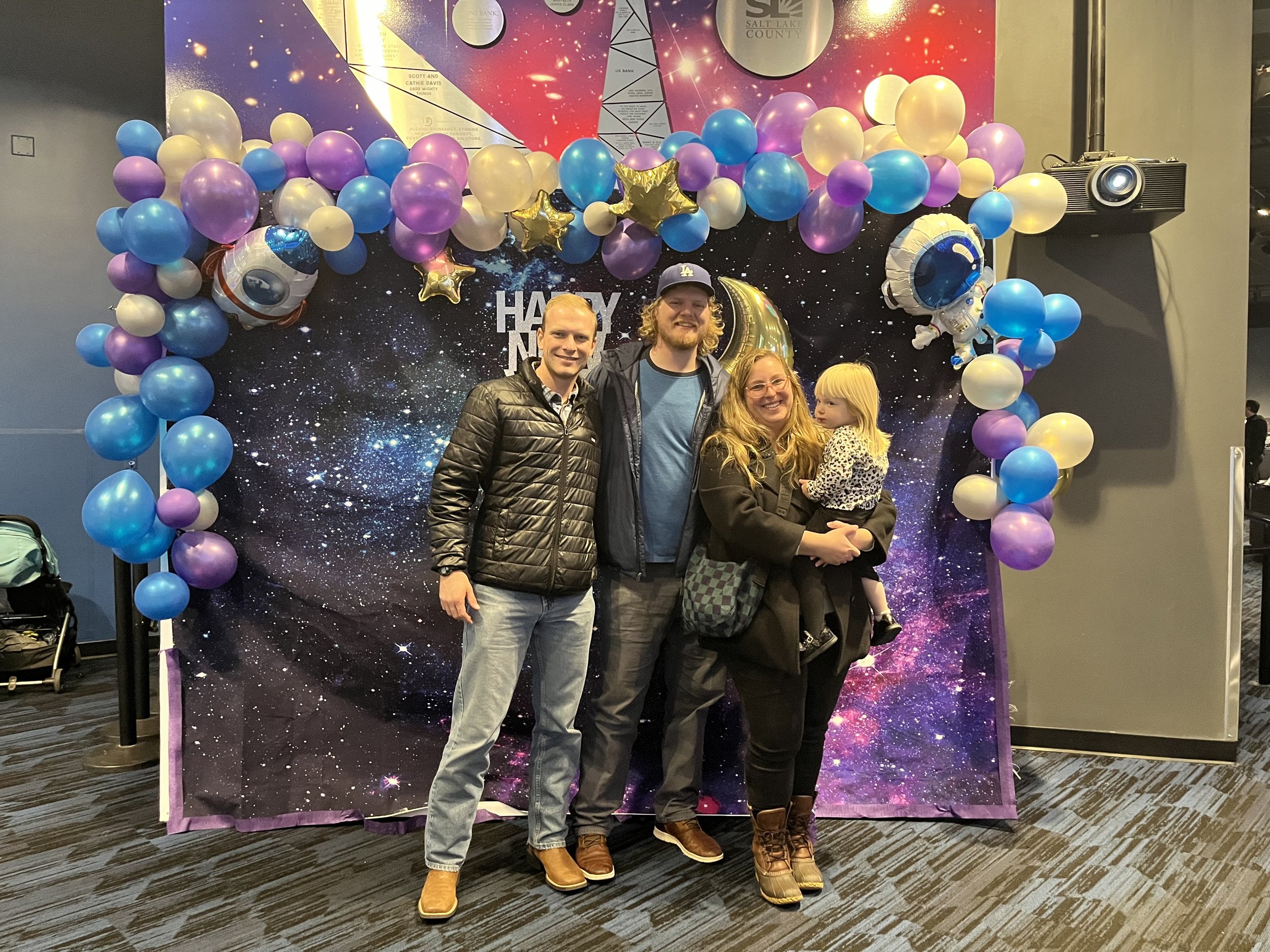 We went to the planetarium on New Year's Eve and met up with our friend Nate! We had a fun and quiet night – ringing in 2025 with Matt's family