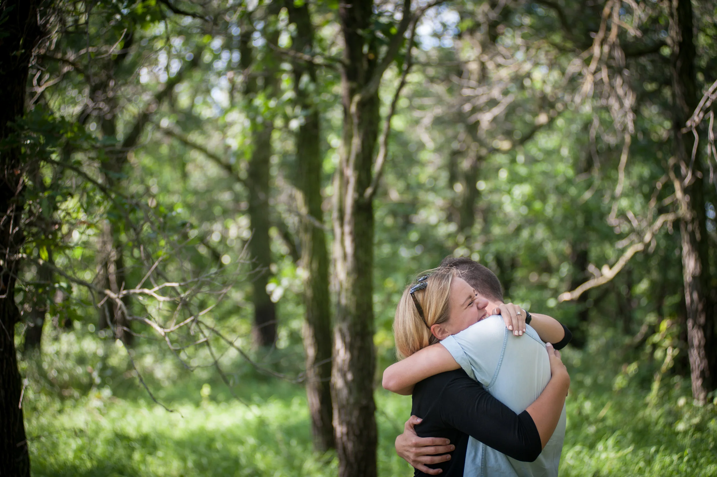 A photo moments after Lauren said "yes!"