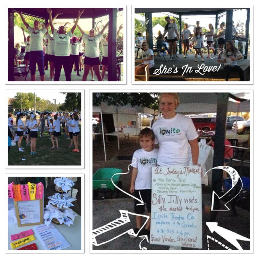 "Don't trash where you splash" neighborhood clean up; SPARKs mixed service and performance at the Webster Groves Farmers market 9/42 and 10/1 performing songs from "The Little Mermaid" and helping vendors clean up after the performance.