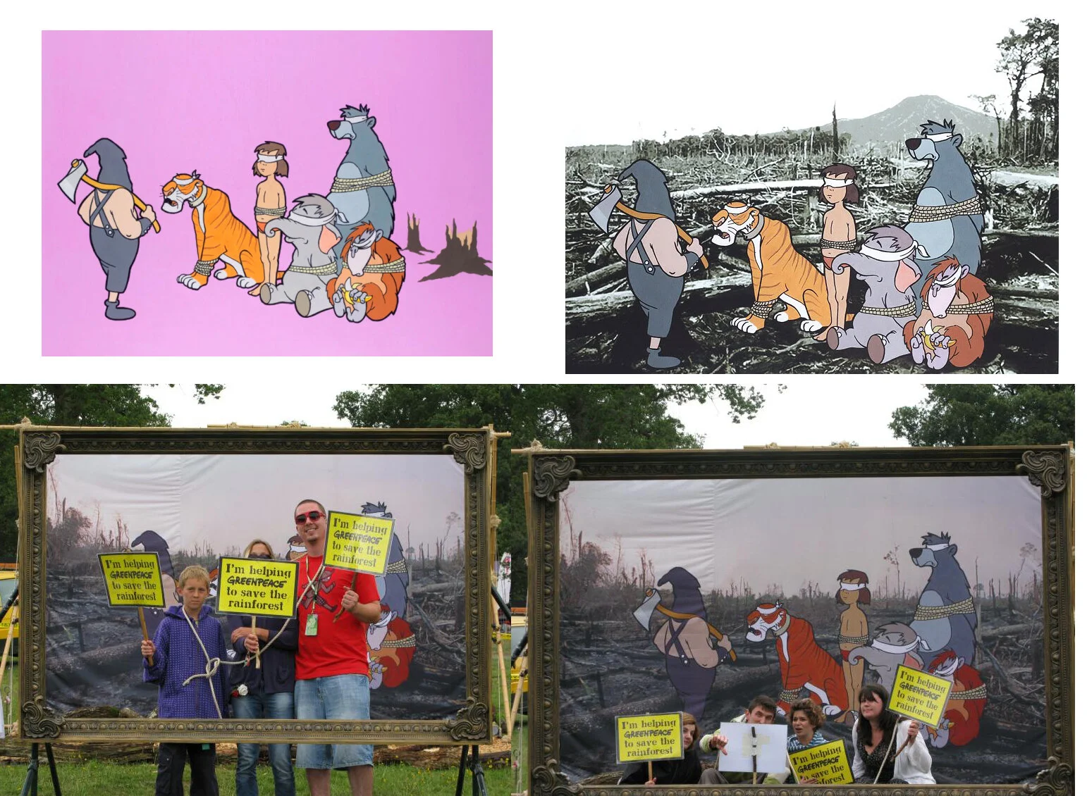 Banksy's Jungle book UK festival installation 2012