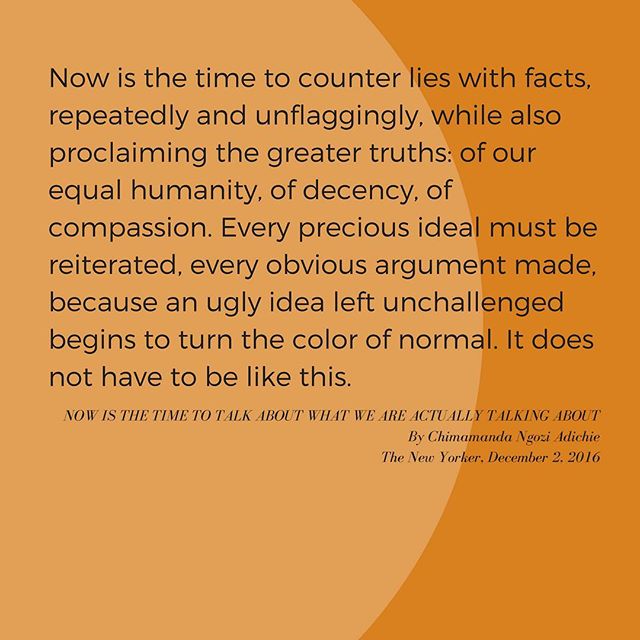 Speaking truth to power is never easy, but it must be done. How will you break the silence in 2017?  How will you use your voice to make a difference?
#power #socialjustice #chimamandangoziadichie #truthtopower #servantleader #freedomschoollegacy