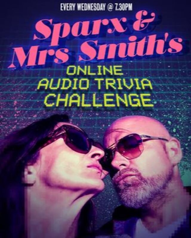 Sparx is back, baby, and joining forces with Mrs. Smith on Wednesday's to bring your favourite trivia experience to the comfort of your home. First event is this Wednesday 27th May.

Tickets are a steal at $5, and comes with a 10% discount on a meal 