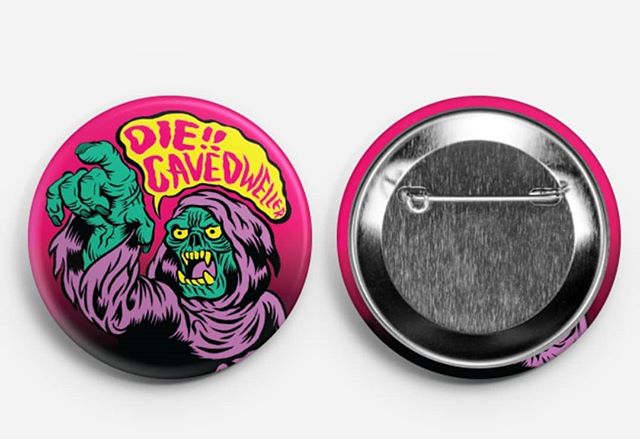 To the first 50 people who show to my art show #Cavedwellers in Sept you will get one of these biggole 2.50 inch buttons!

#buttons #ghostbatart #undead #illustration #digitalart #freebies