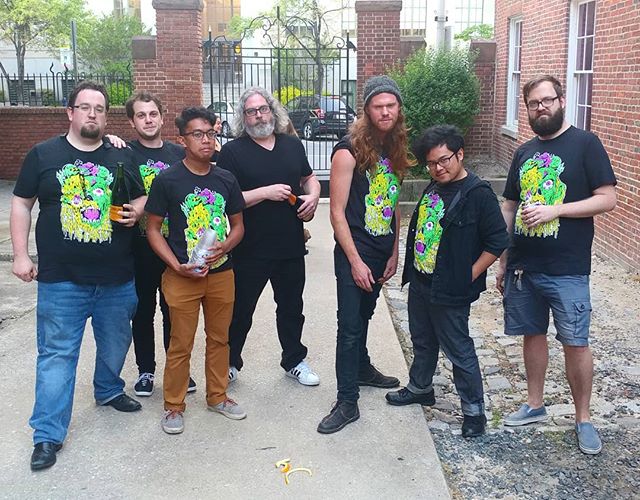 Was an extreme privilege and pleasure to create the #tshirts for my guys in @bmorerockopera for the band #cemetariot for newest show #incrediblydead saw most of the show last night and it was a riot. Go see it while it exists, running for the next 3 