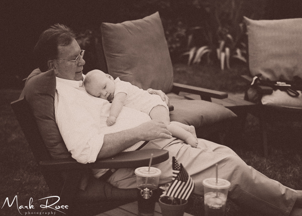 William with his grandfather. 