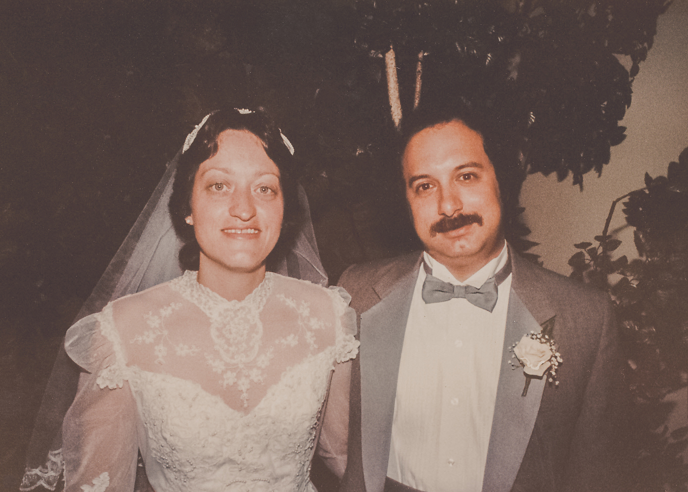 Aunt Bettijean and Uncle Sheldon on their wedding day.