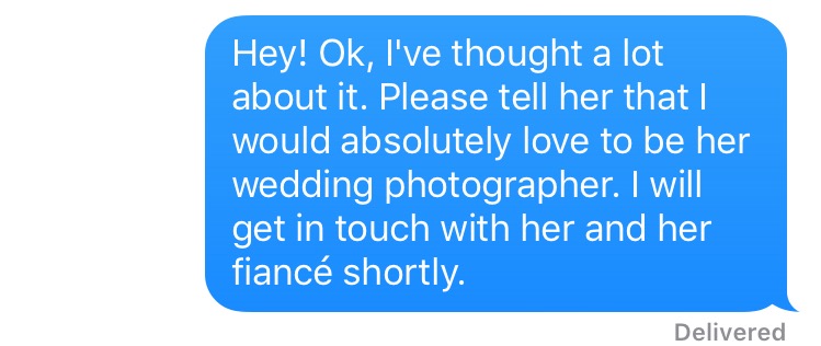 A message that would change everything.