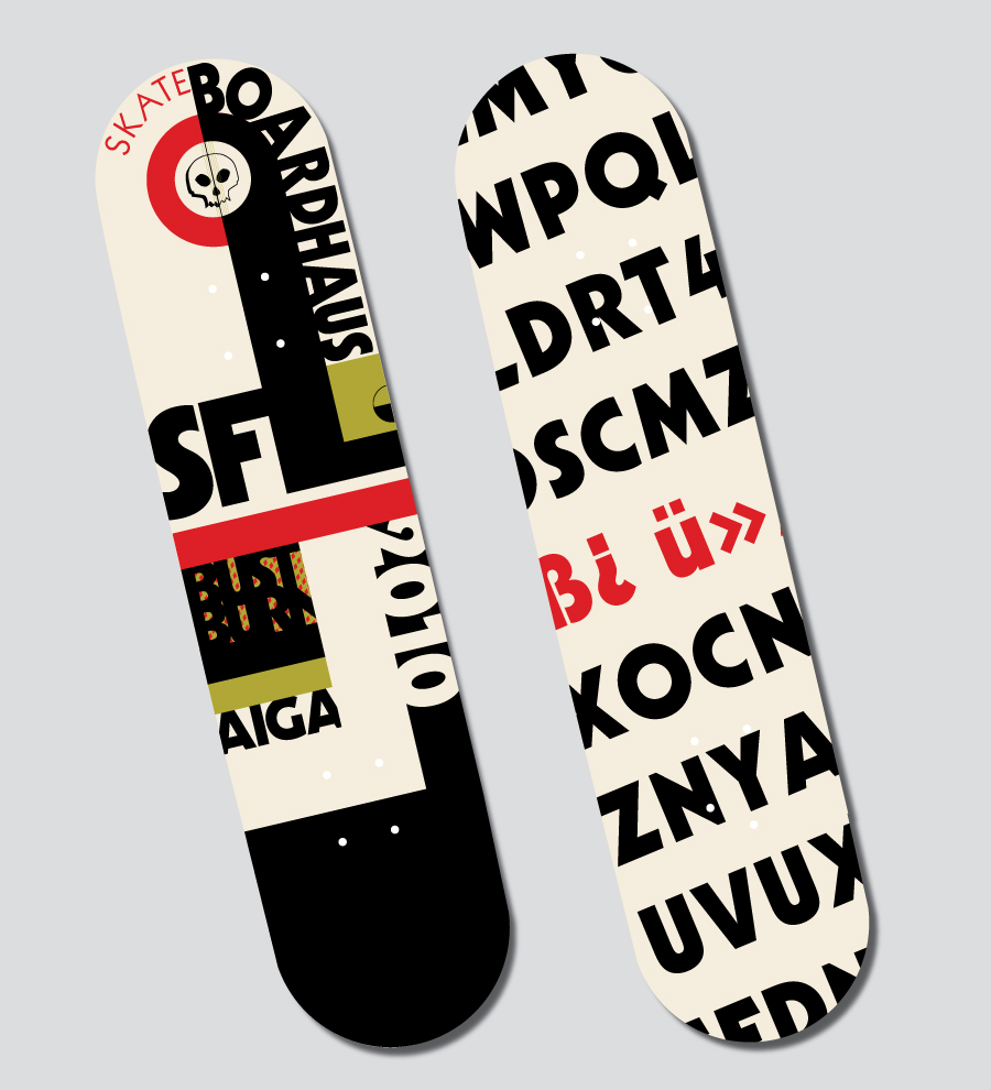 AIGA Skateboard Deck