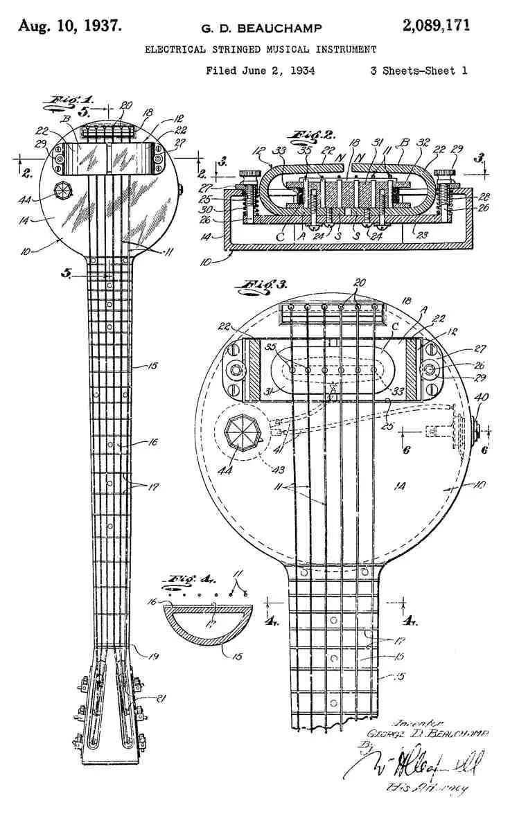 WHO INVENTED THE ELECTRIC GUITAR?