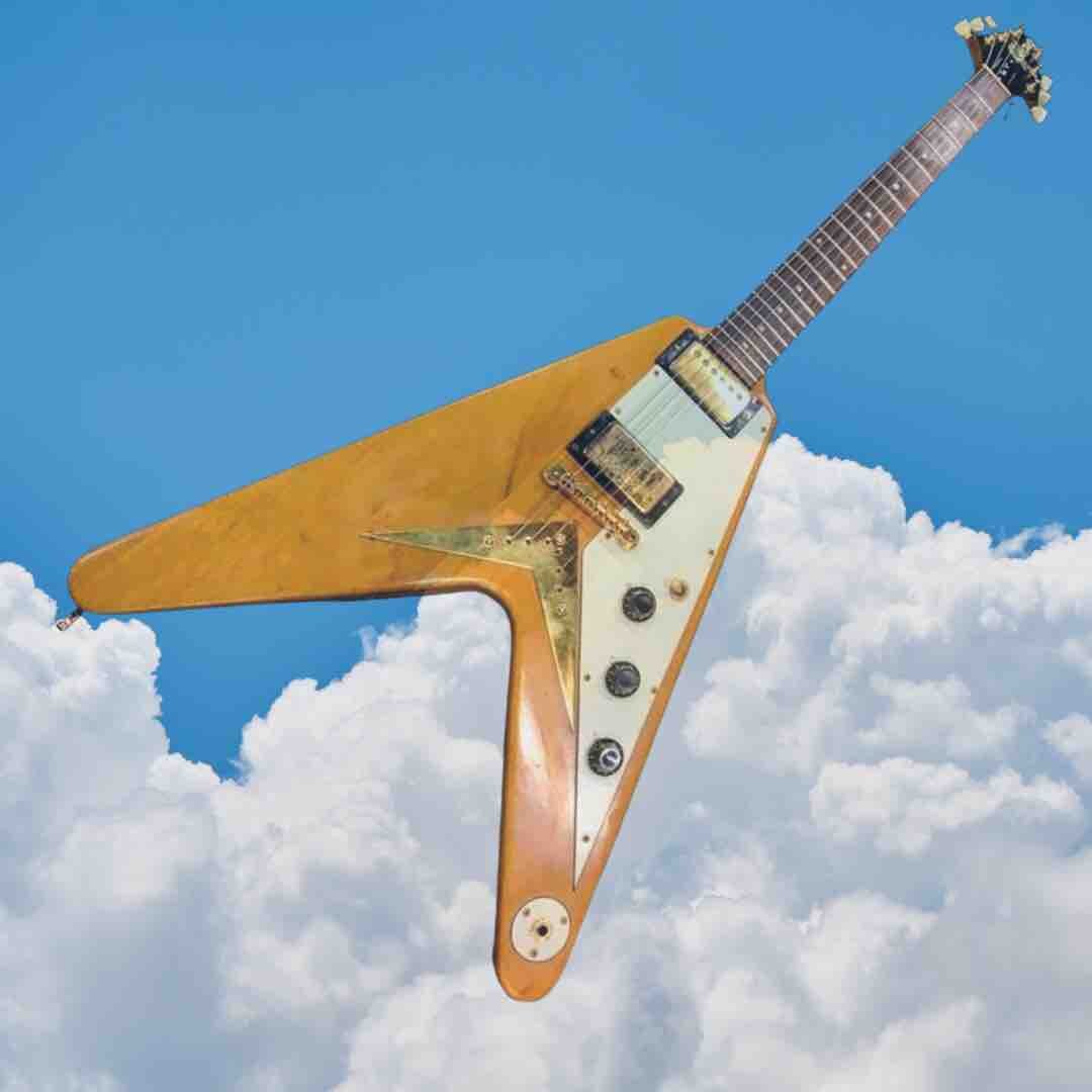 Gibson Flying V in the Clouds - Winter Park Vintage Guitars