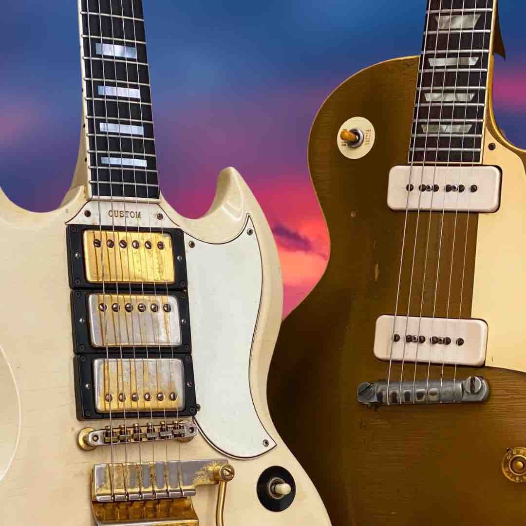 Vintage Gibson sg and Les Paul.jpg