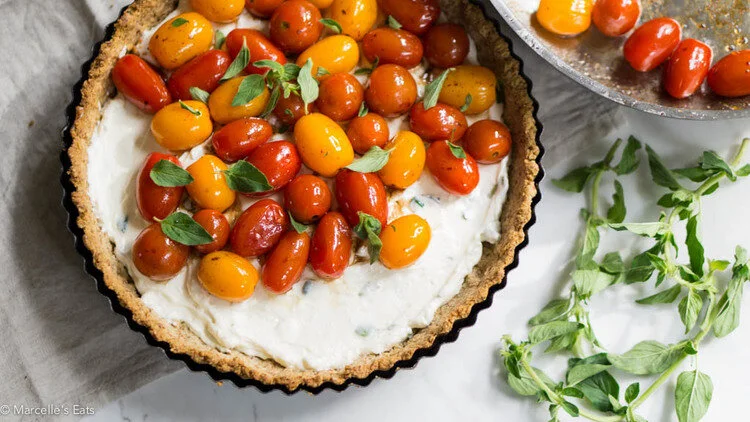 Tomato & Cashew Cheese Tart