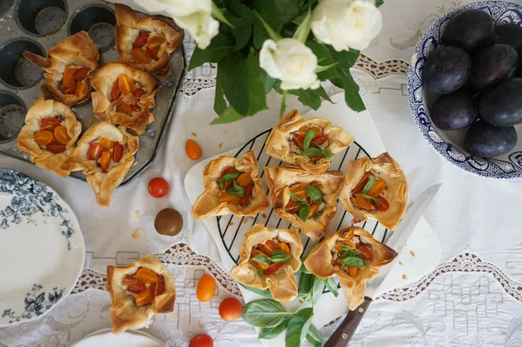 Tomato &amp; Tapenade Tartlets
