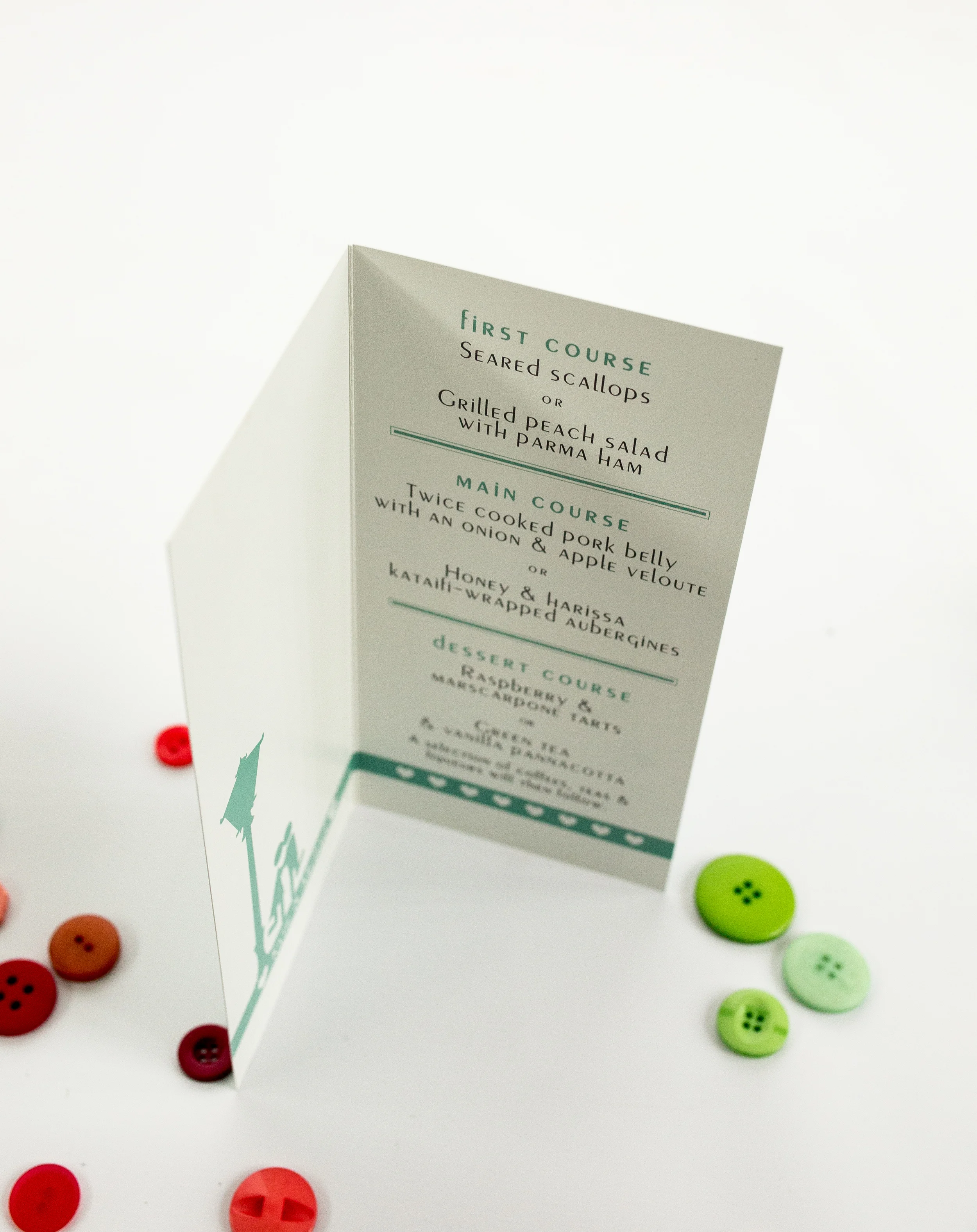 Folded Menu Interior