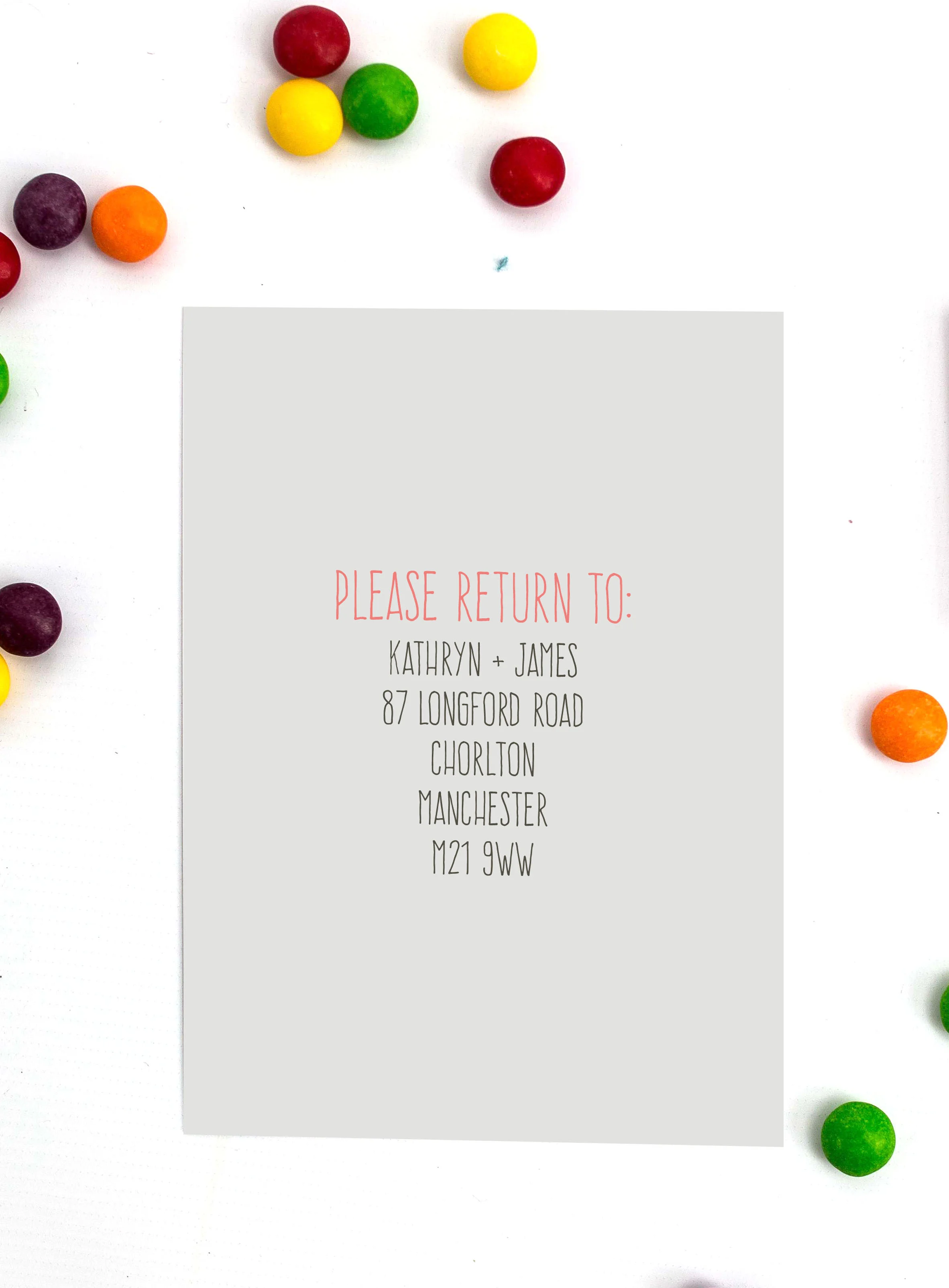 Hipster RSVP Card (Reverse)