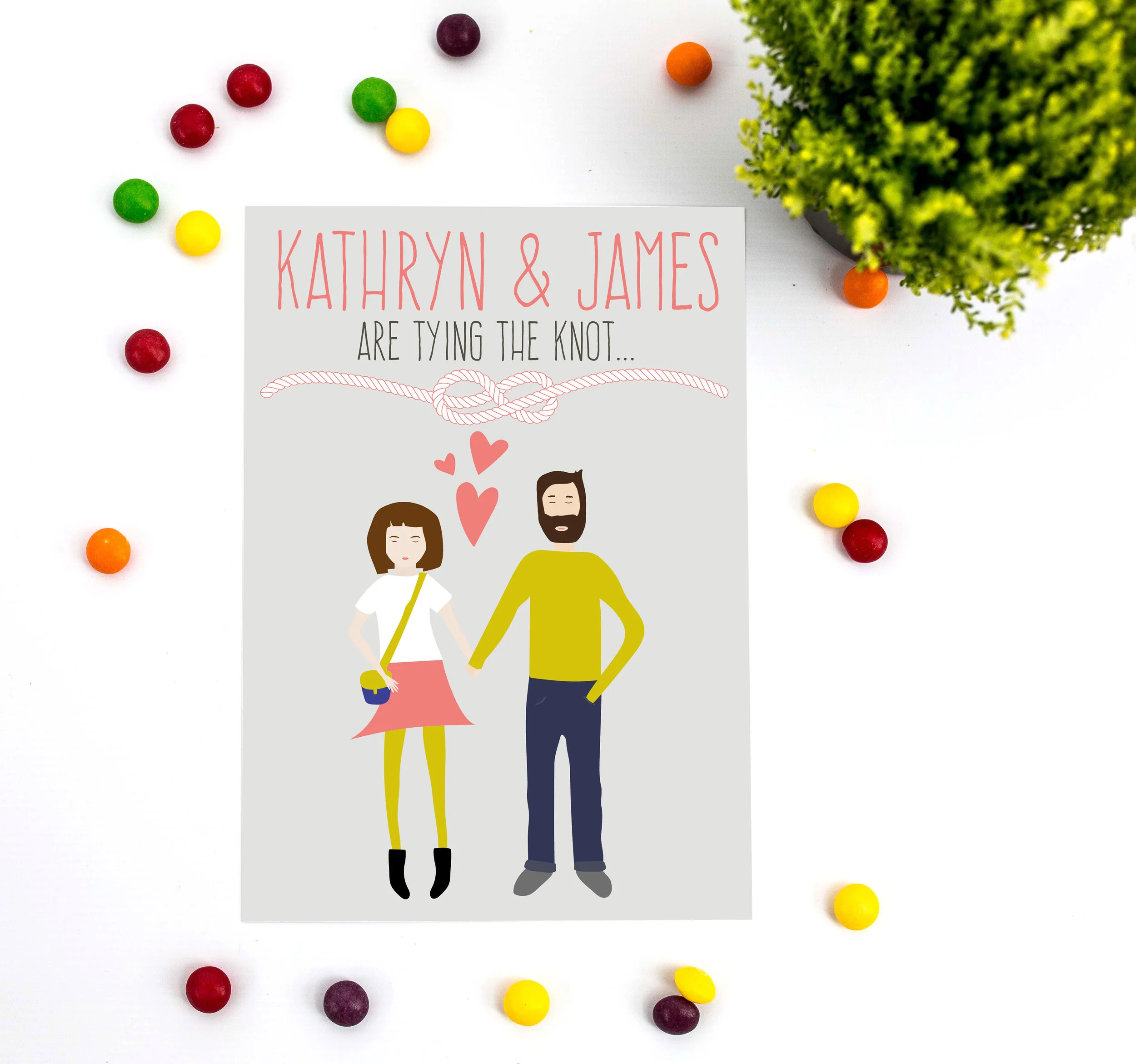 Hipster Invitation Front