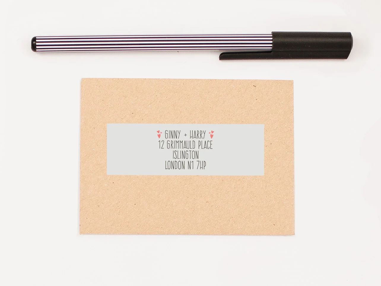 Hipster Self Adhesive RSVP Return Address Label
