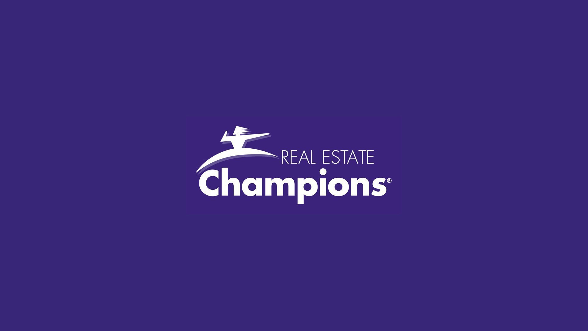 Real Estate Champions' brandmark on a purple background