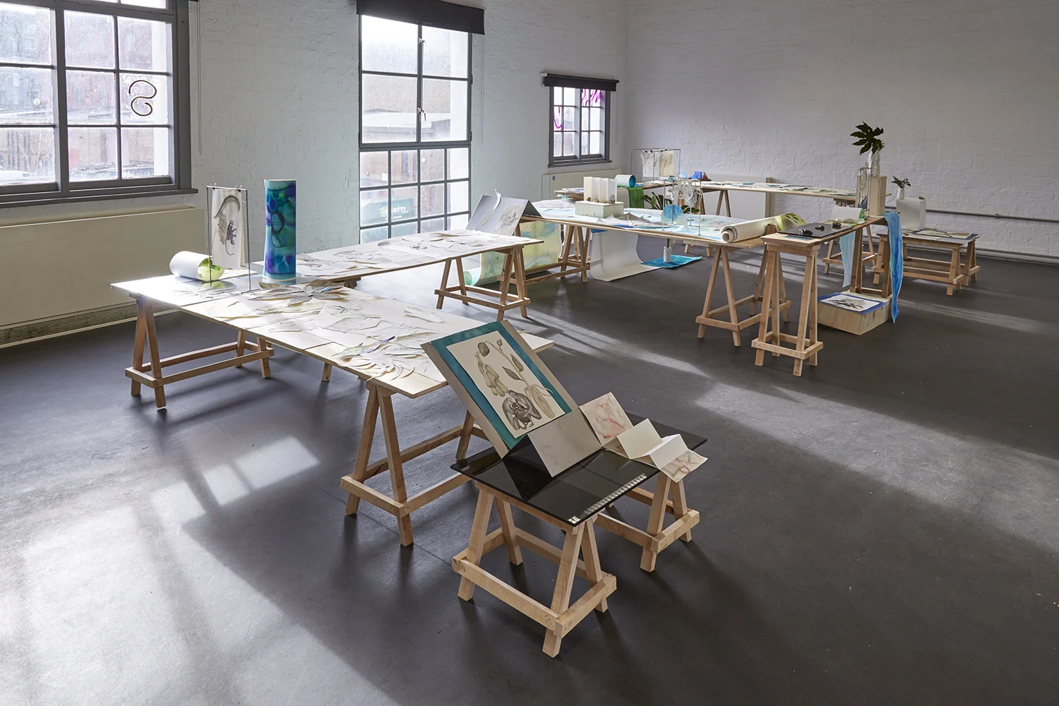On The Edge of Time, Installation view at SPACE Art+Technology, Emma Löfström, 2016