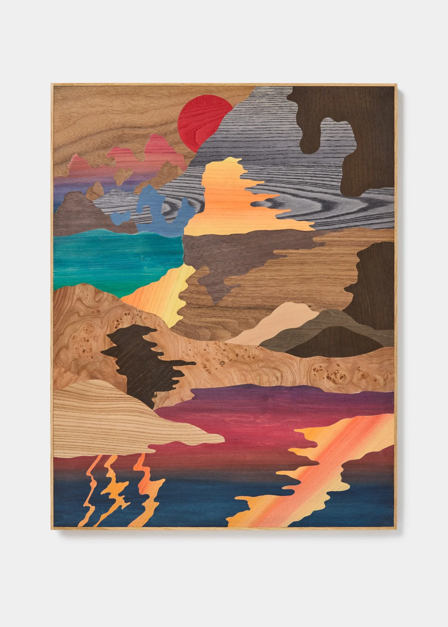   Fluid materialities of the mire,  intarsia, 2025 