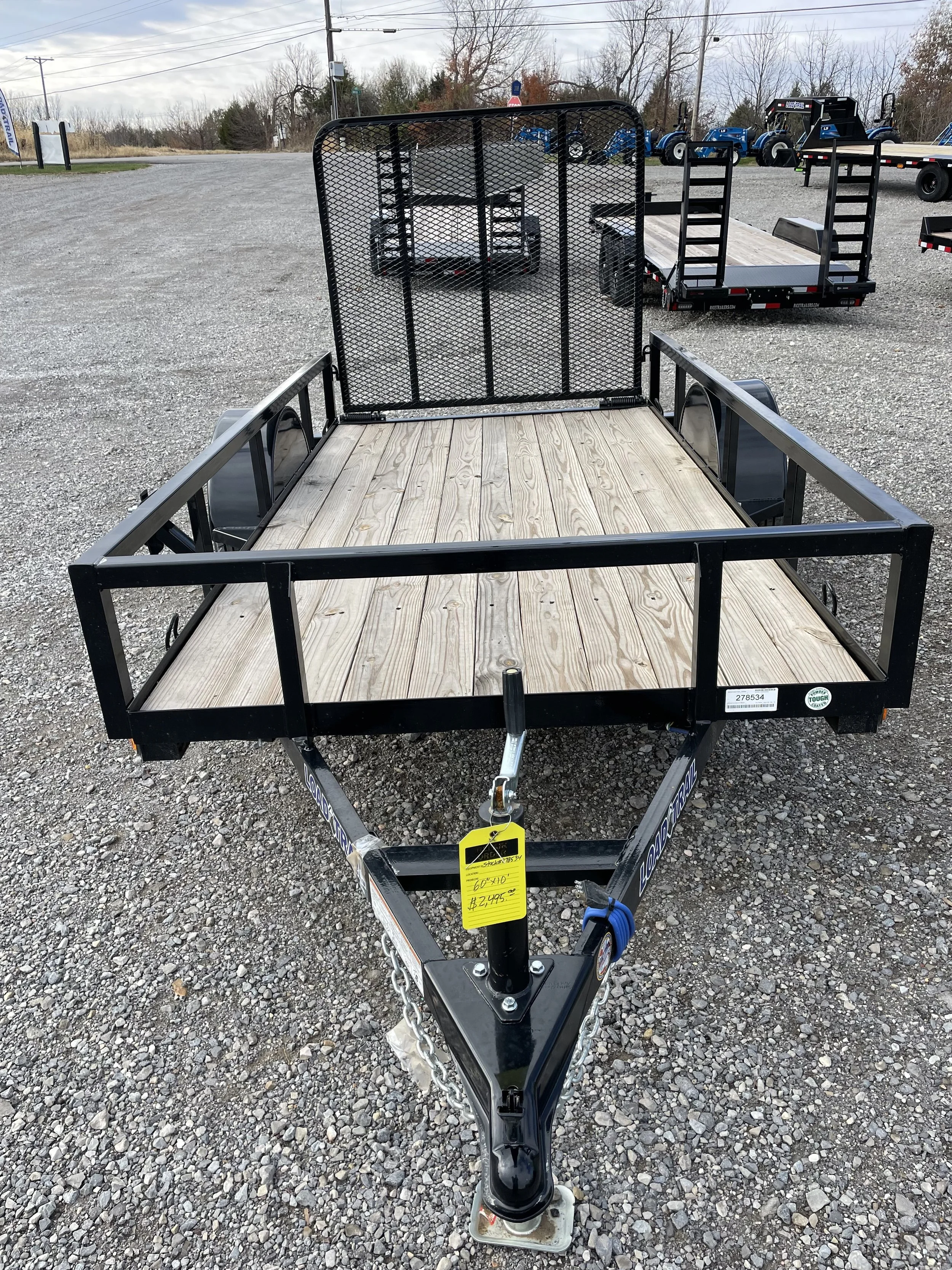  60” X 10’ BLACK UTILITY    $2,495   