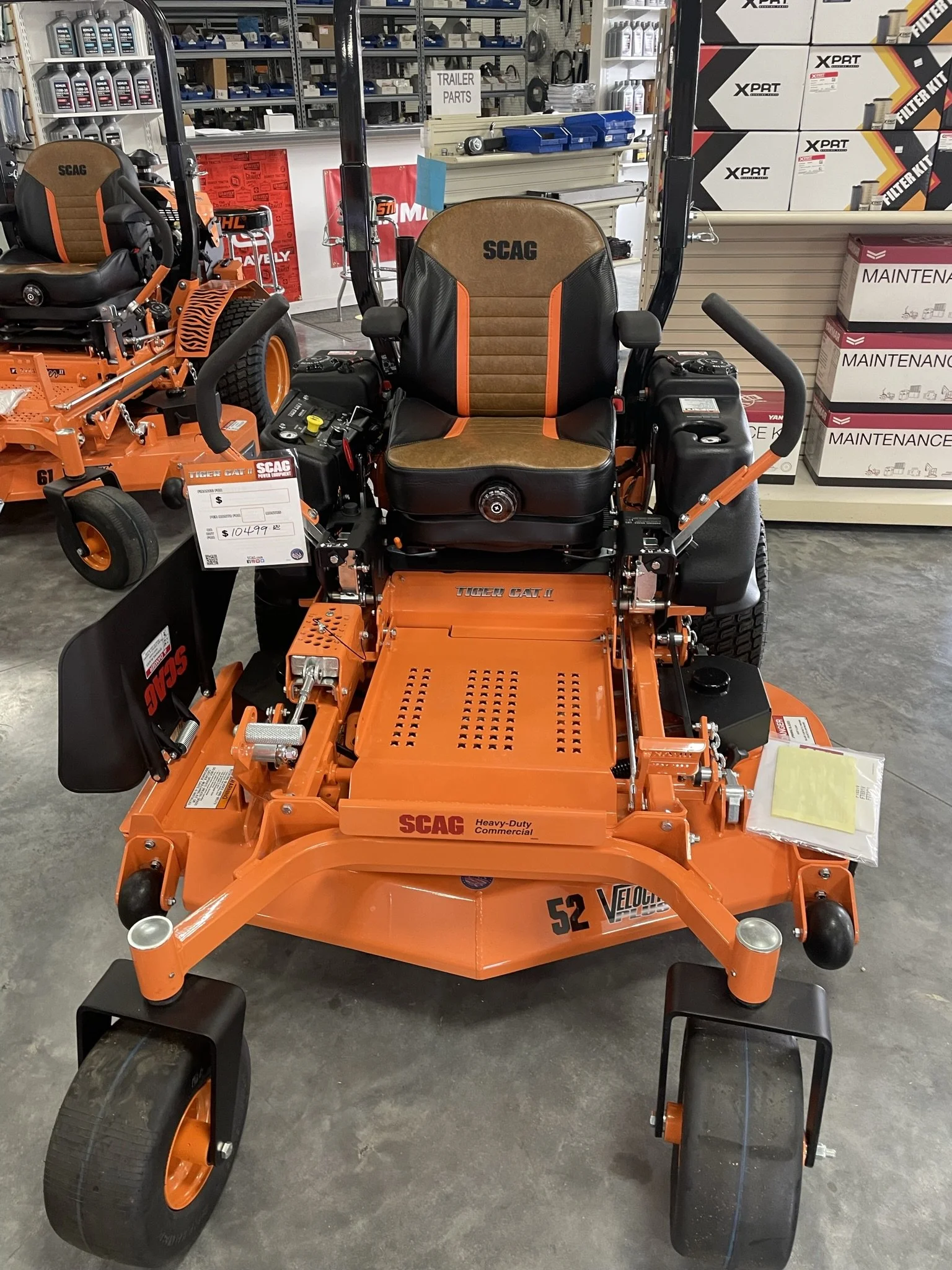  SCAG 52” TIGER CAT II ZERO TURN  24 HP    $10,499    