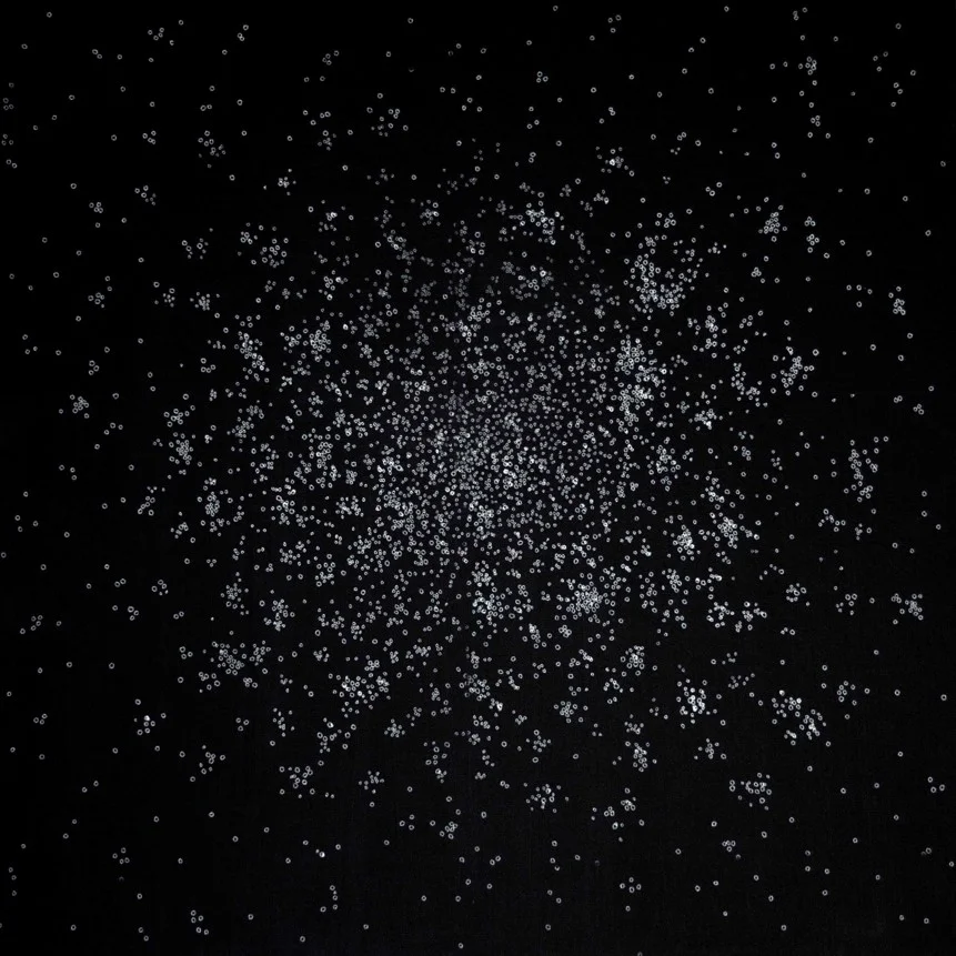 Clusters, 2015monotype and acrylic on Japanese Kozo paper50 x 50 cm.[Ref. JE2]