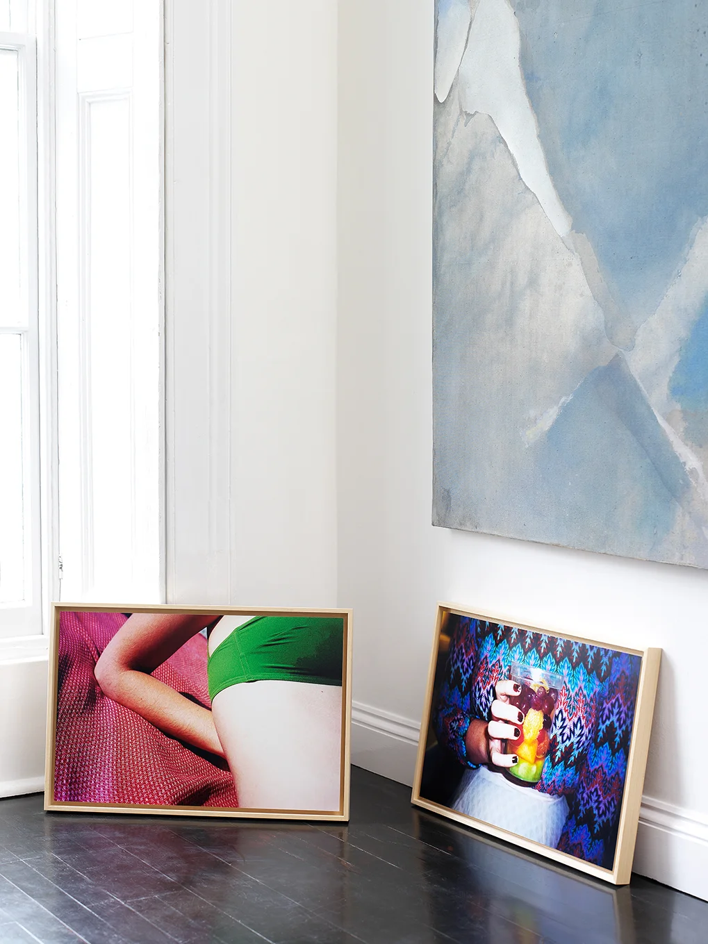 Installation view from Art Rooms I | The Inaugural Edition , showing two of Marguerite's works from the series Plastic Colors . (April 2016)