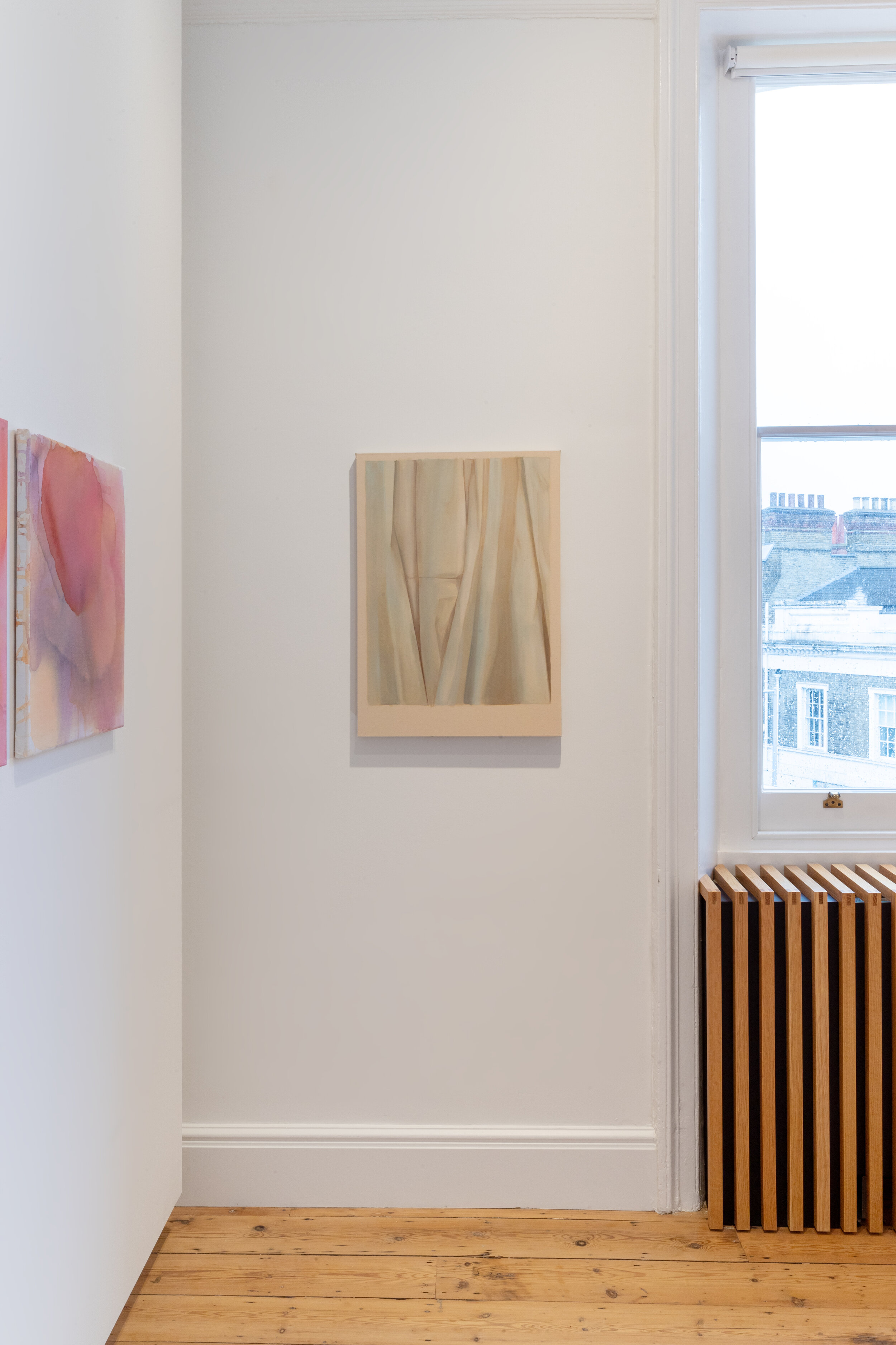  Installation View  [RL}: Bárbara Alegre, Ataraxia, 2020; Jana Emburey, Pulse, 2021. 