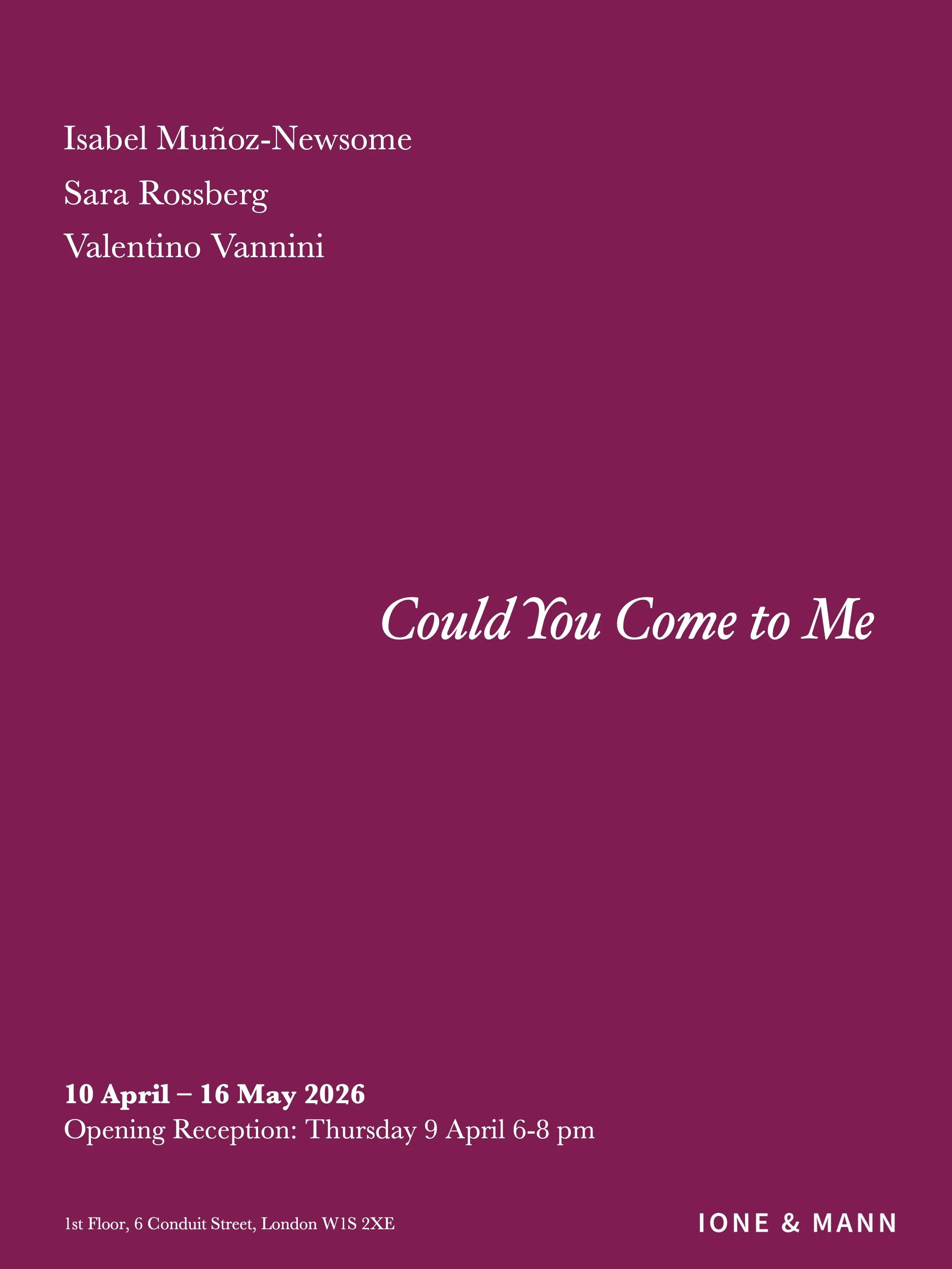 Could You Come to Me_IONE & MANN.jpg