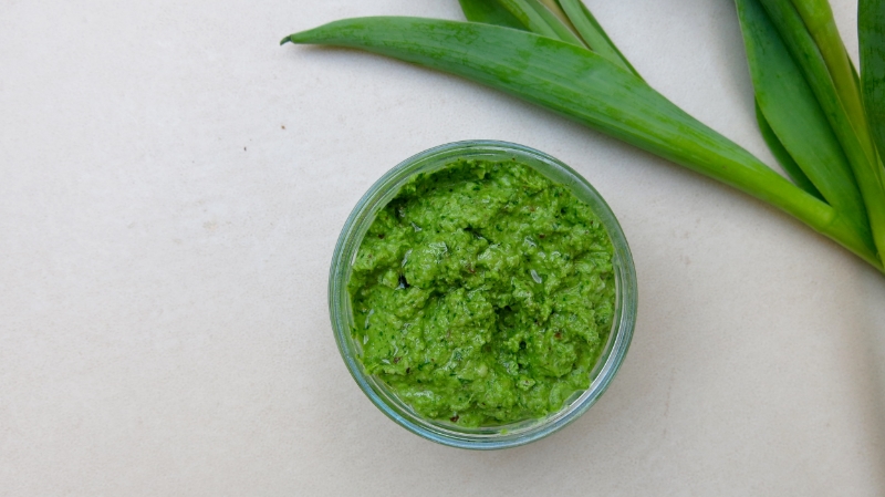 This pesto takes 3 minutes...bursting with goodness