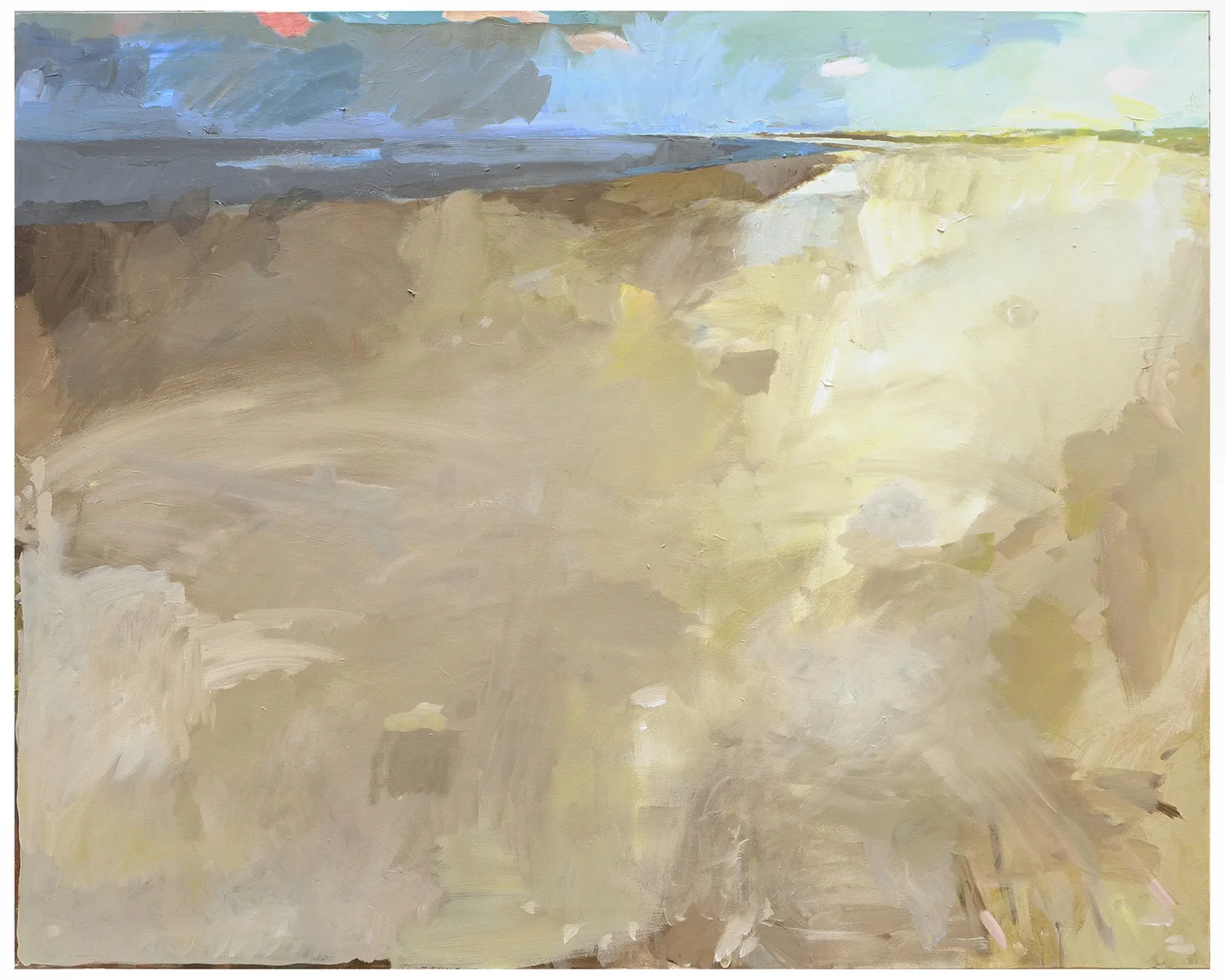Cathy's Beach, Acrylic on Canvas, 4' x 6'. 2015
