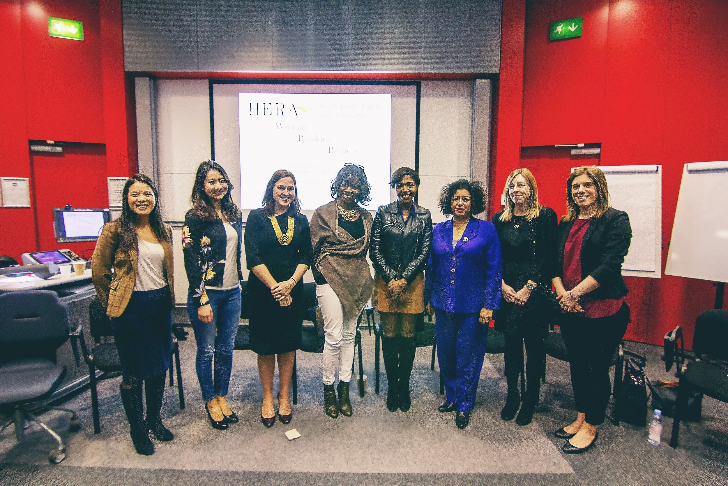 With my fellow panelists at the International Women's Day Panel at HERA hosted by Imperial Business School, London.