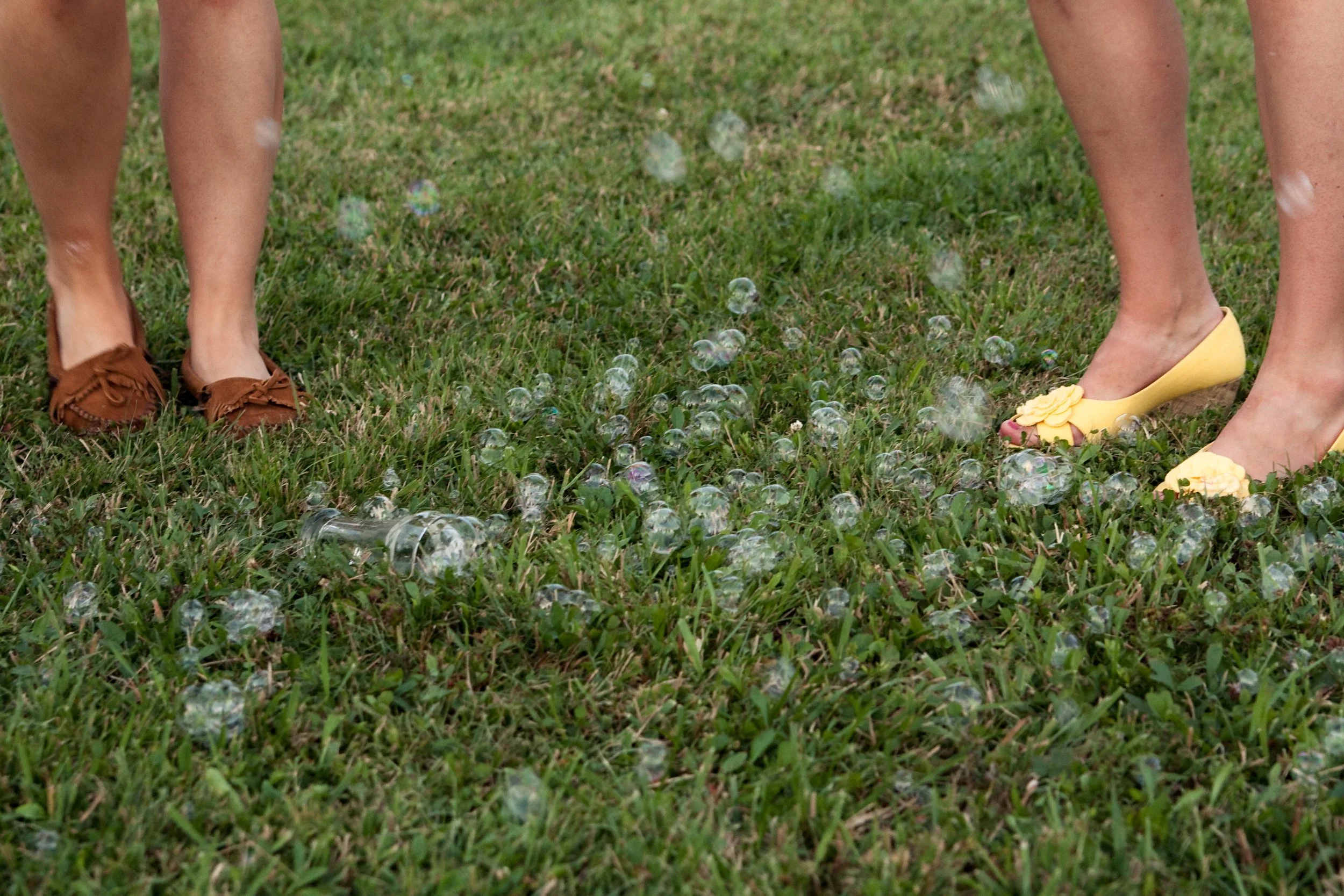 Leaving some things out, leaves room for new, spontaneous things to happen like bubble fights!