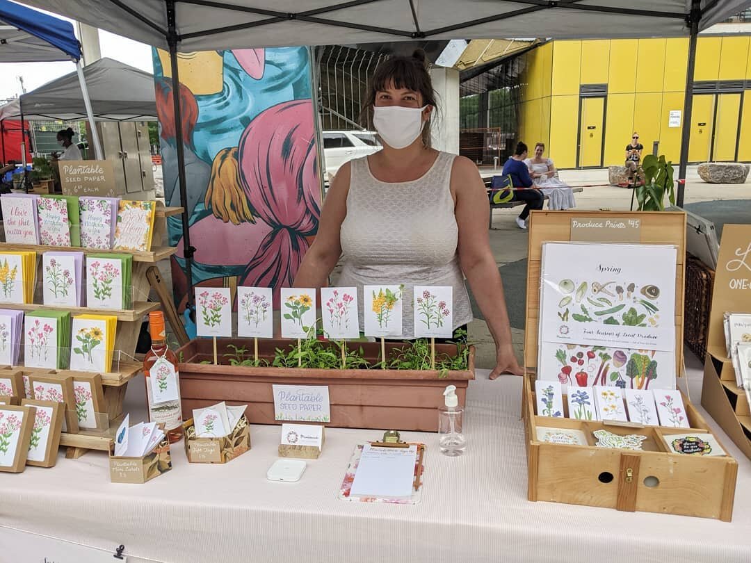 Another good day at the market! Come by and see me next Thursday! Every week, 4-7:30. 🍅🍓🌸

#underpasspark #torontofarmersmarket #torontoartist #craftfairdisplay #craftfairbooth #stationerydesigner