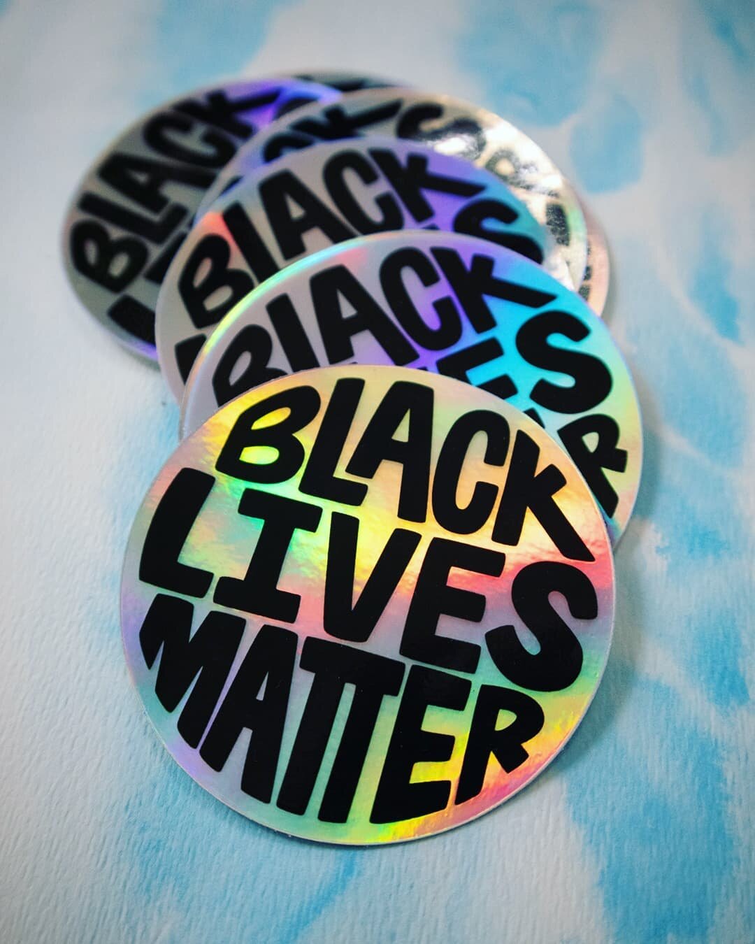 #BLM stickers are back in stock! I'm still donating a dollar from each sale to @notanotherblacklife in Toronto! 

Grab one in the shop or at @underpass_park_farmers_market on Thursday or at @campbellhouseto this Saturday!

#stickershop #blacklivesmat