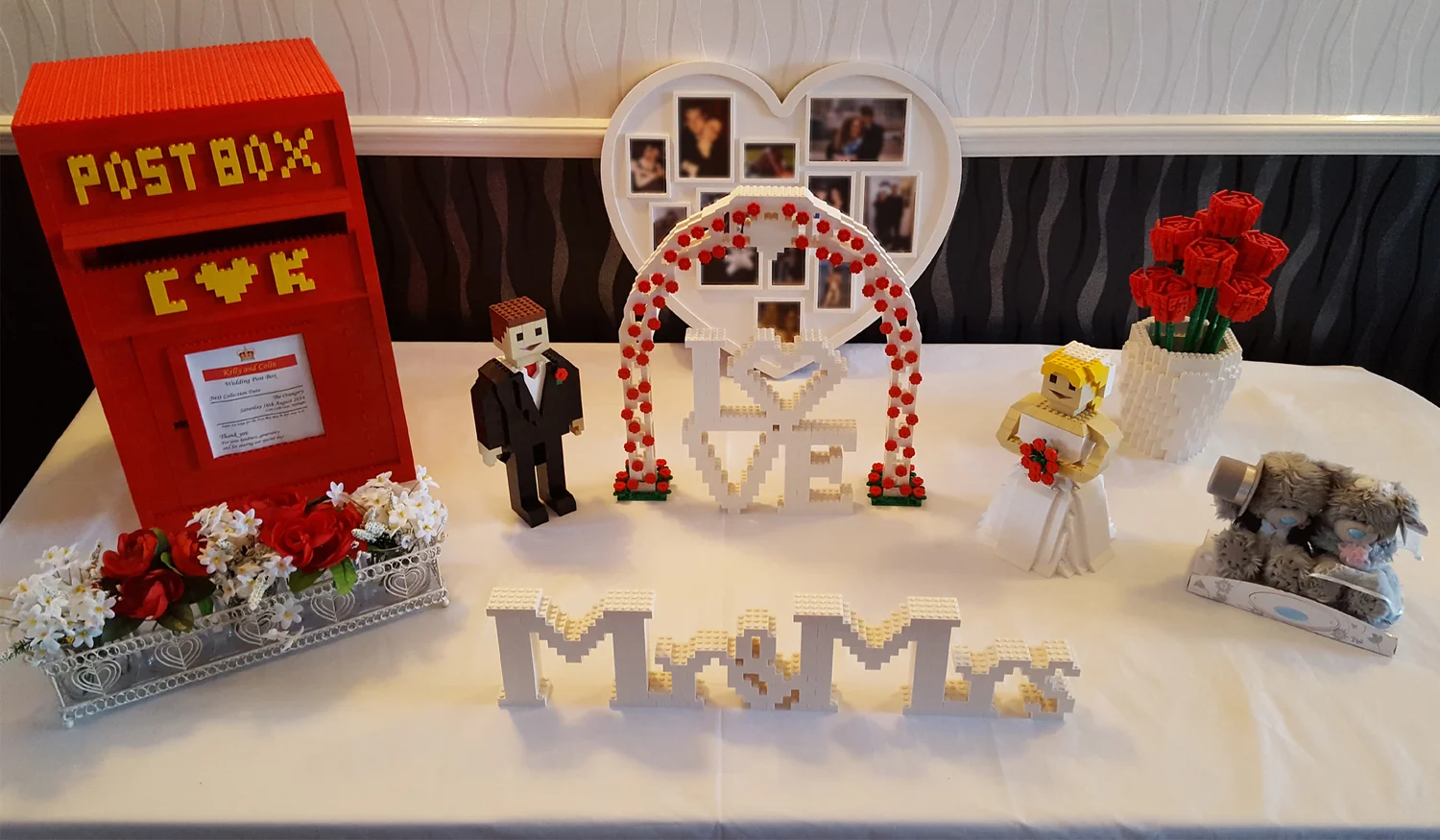 lego wedding figures reception