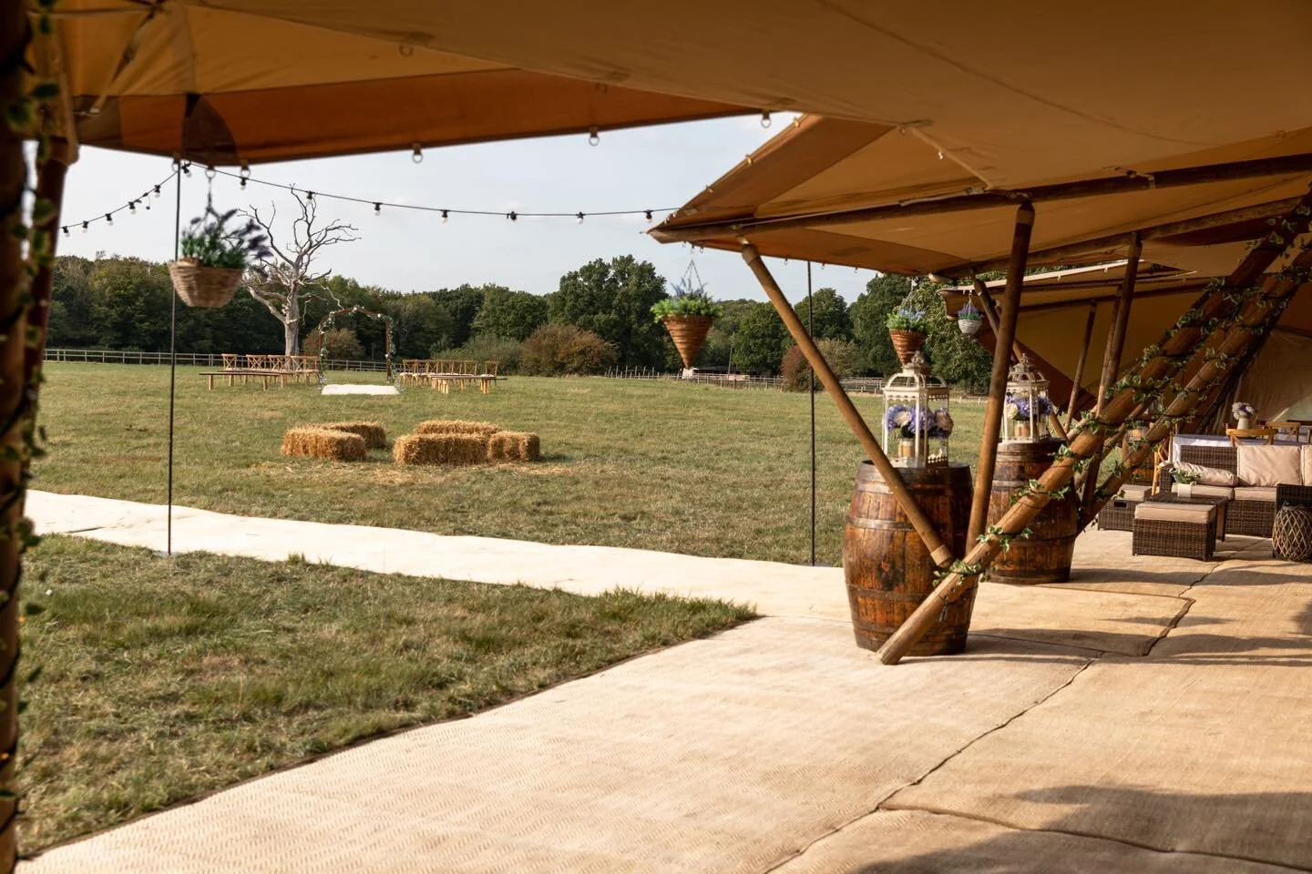 tipi wedding venue in kent bilsington