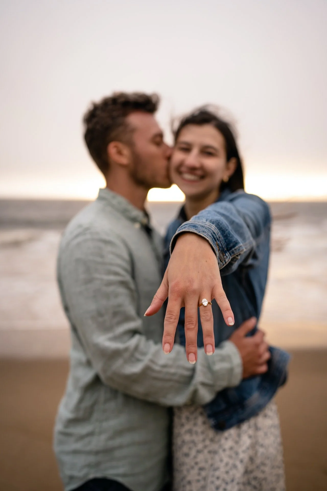 girl wearing engagement ring