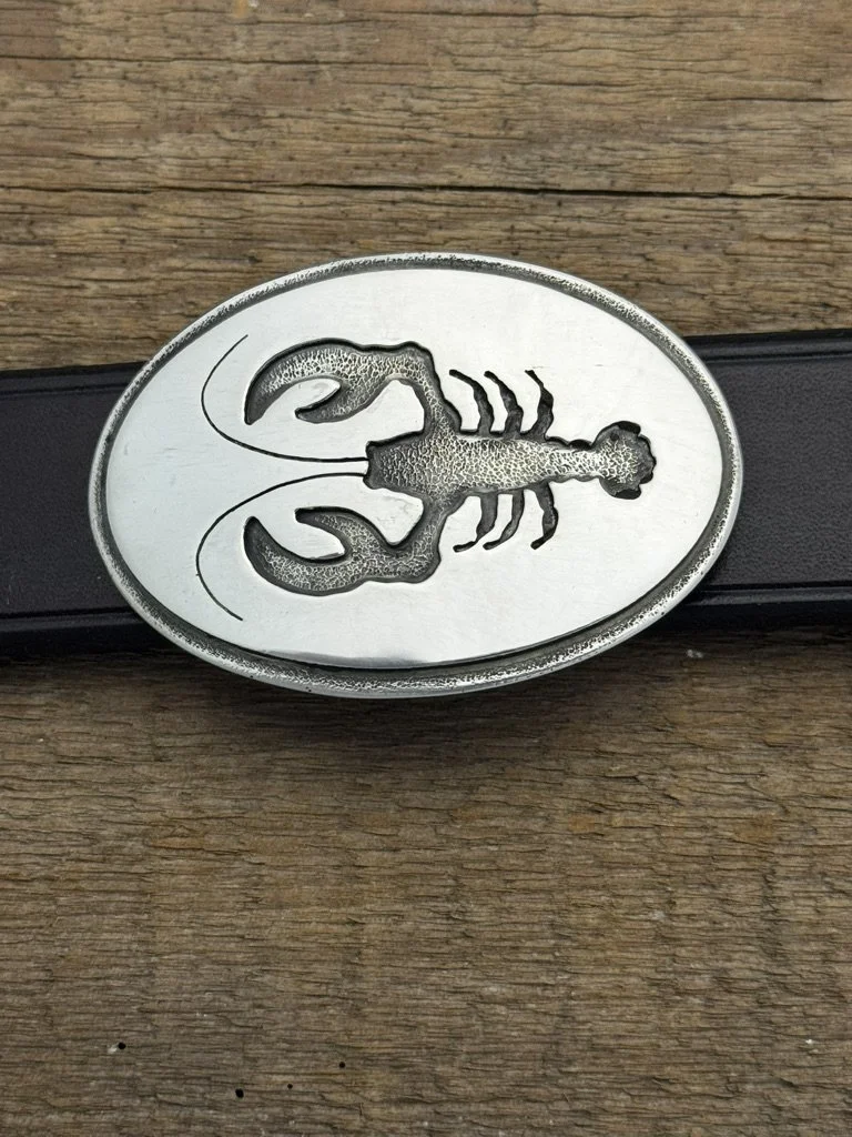 Sterling Silver Lobster Belt Buckle